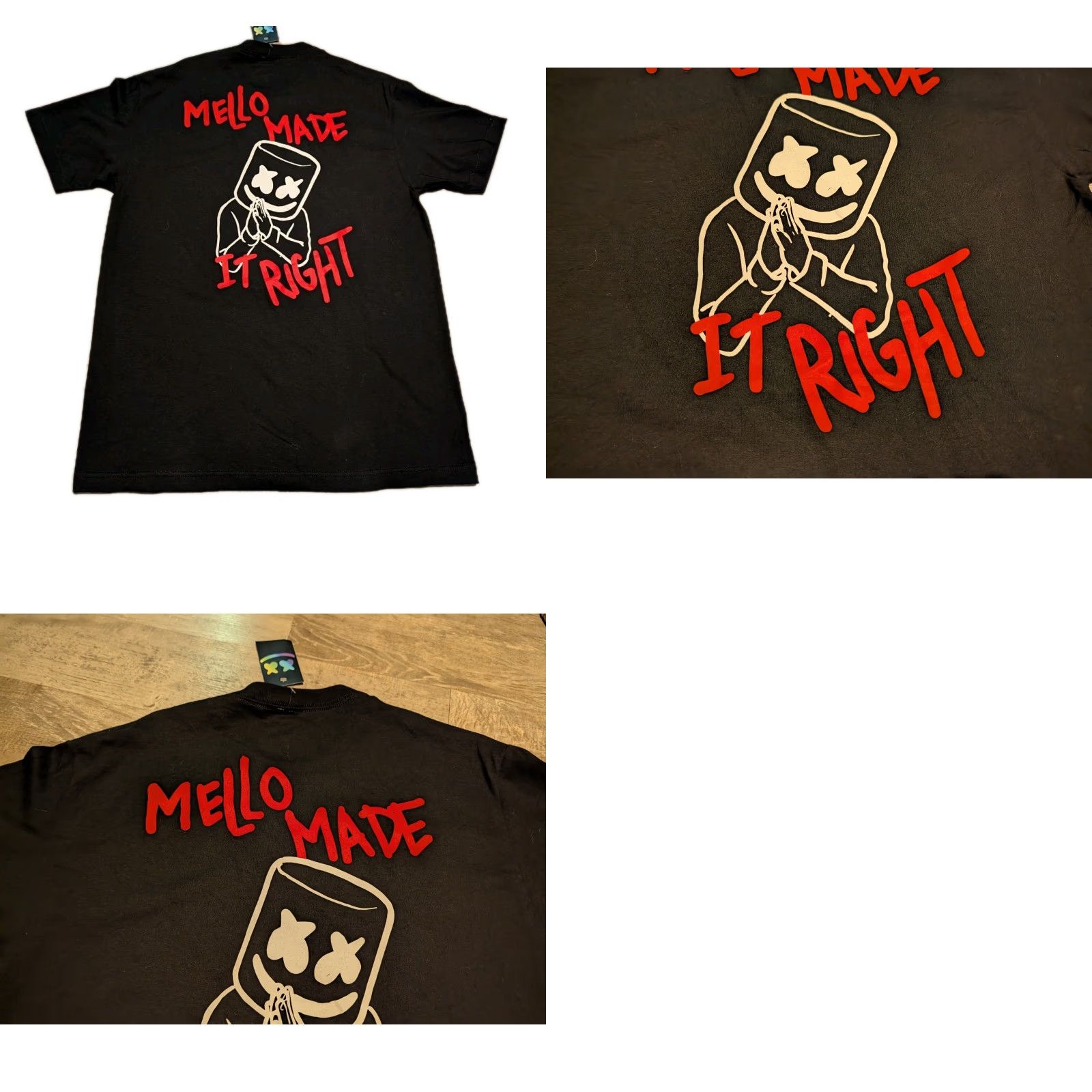 Vintage Marshmello Official Mellogang T-Shirt Large Black Graphic Music Unisex Size US L / EU 52-54 / 3 - 8 Thumbnail