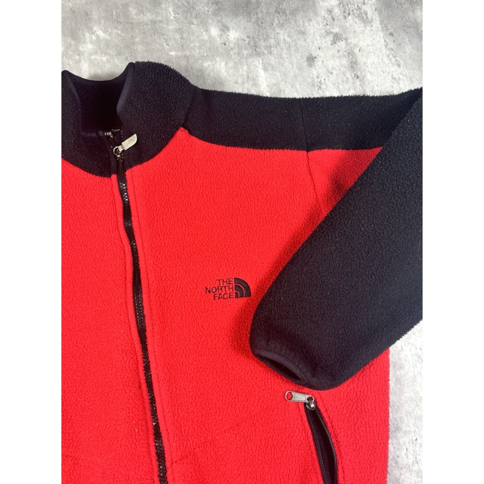 The North Face VINTAGE The North Face Jacket Womens Full Zip Fleece 90s Red M Mid-Length Size M / US 6-8 / IT 42-44 - 2 Thumbnail