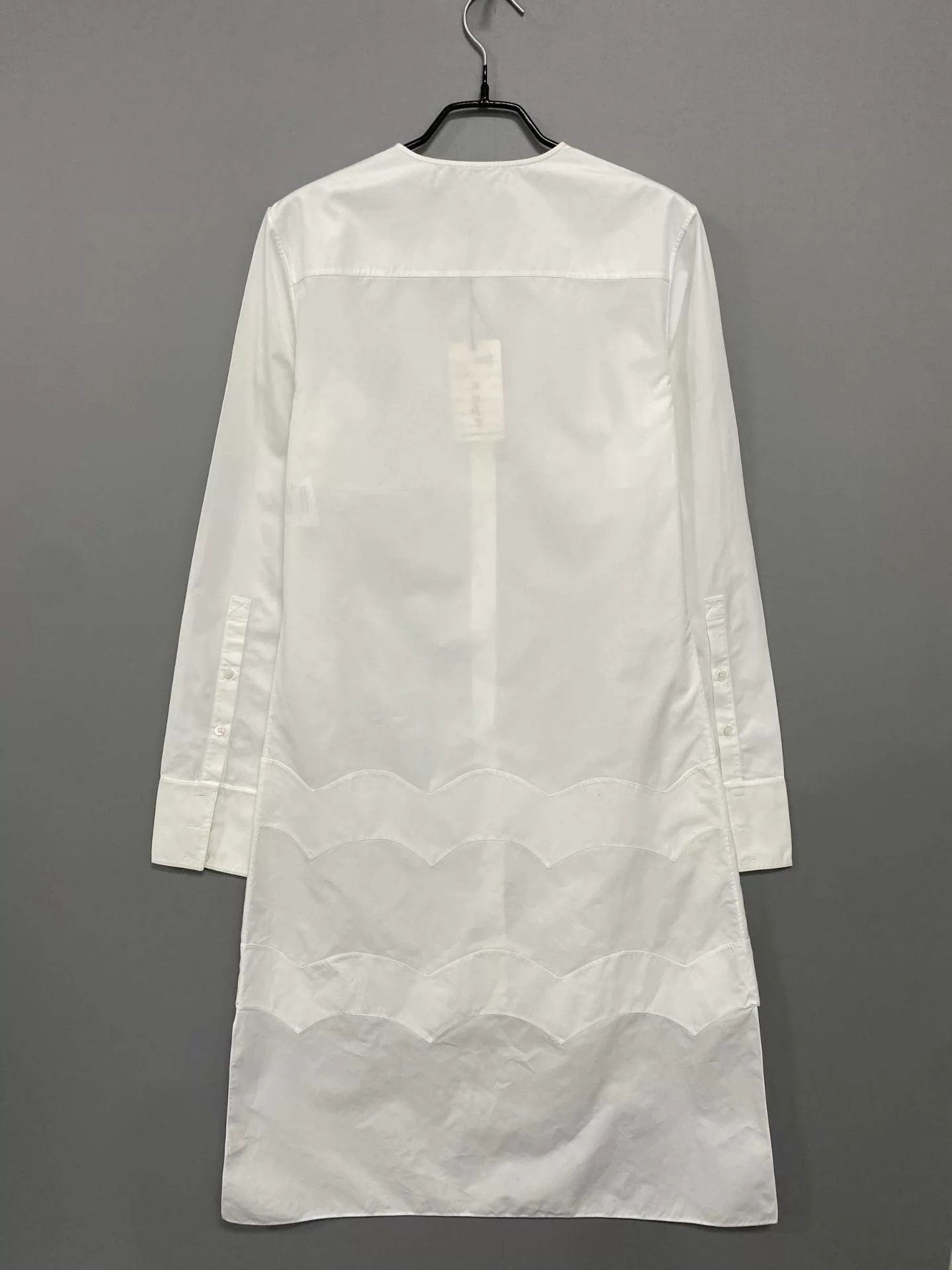 Dior Dior white wavy shirt dress 38 Size S / US 4 / IT 40 - 3 Thumbnail
