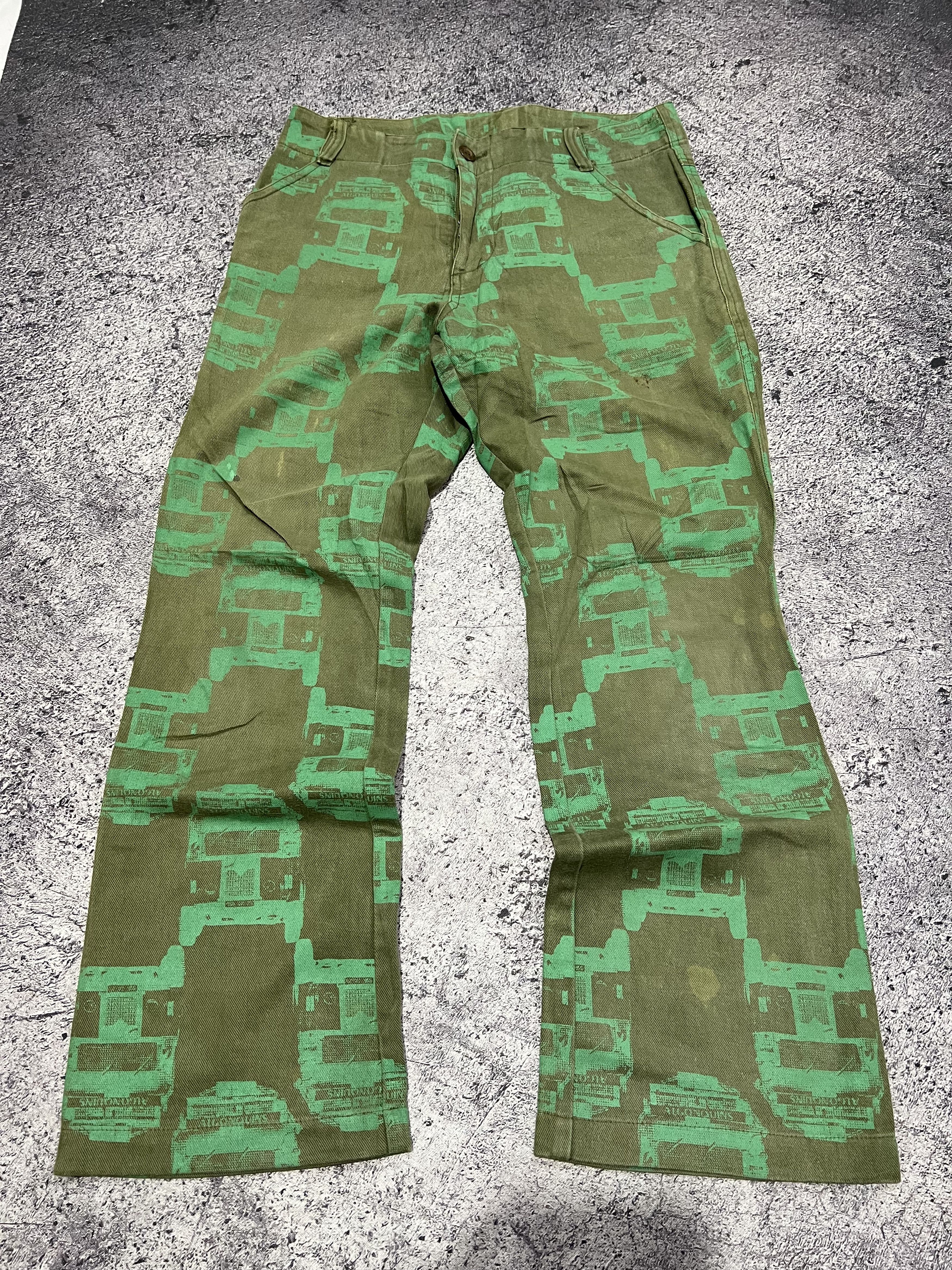 Japanese Brand 2000s Algonquins Hysteric Poem Flare Bootcut Ifsix y2k Size US 29 - 1 Thumbnail