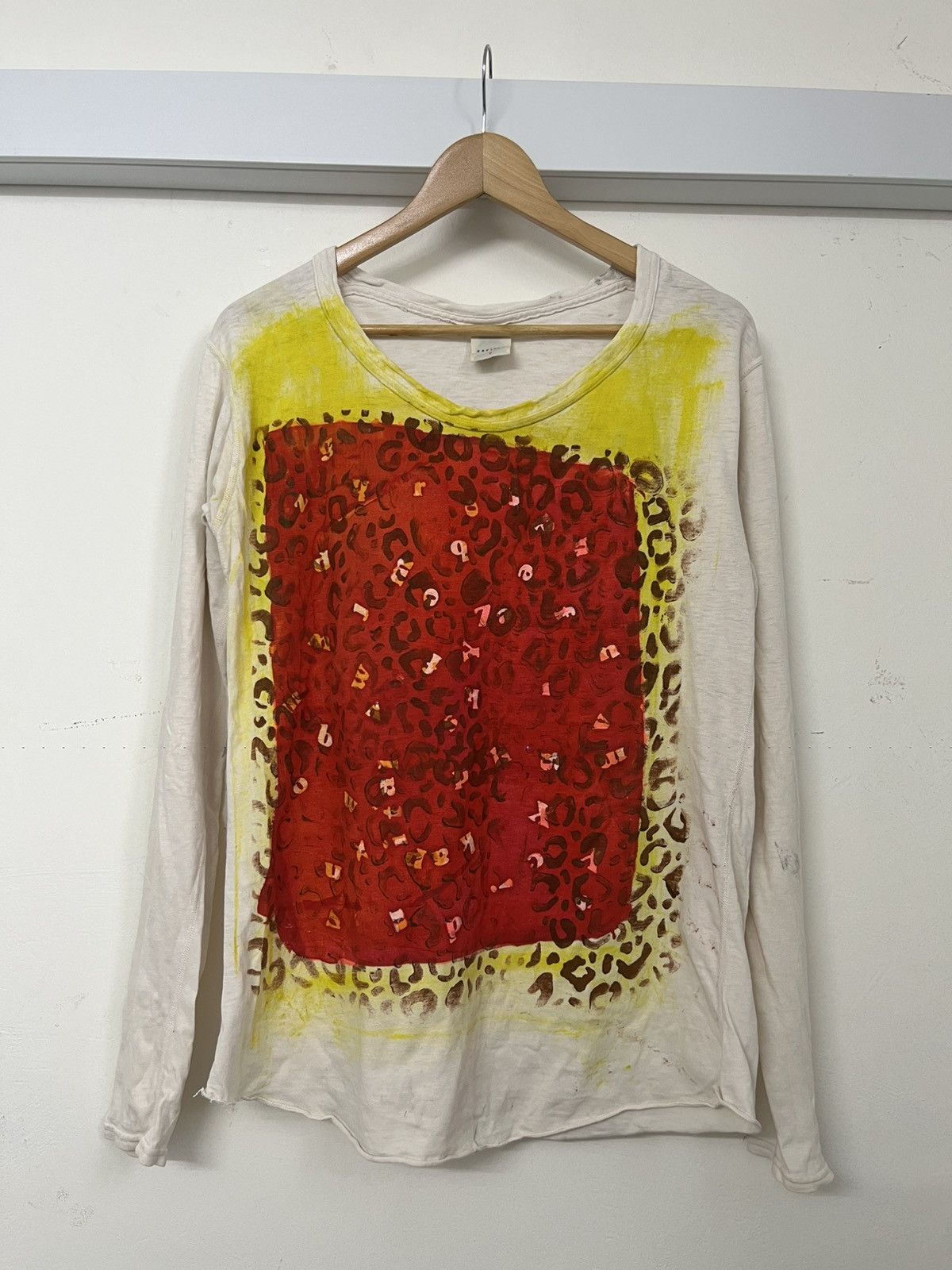 ARCHIVE❗️ vintage Kapital handprinted homeless LS Tshirt