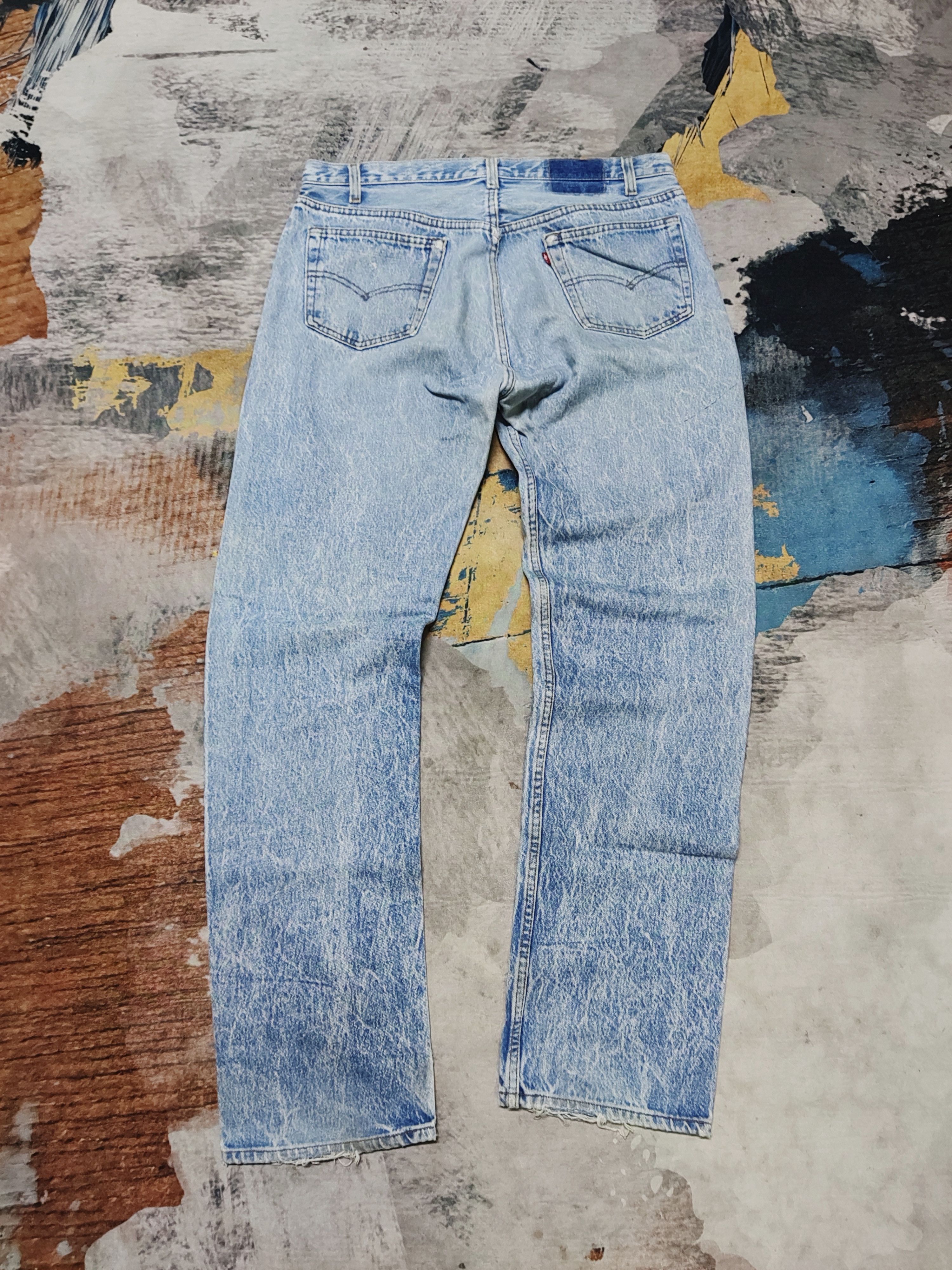 Levi's Vintage Levis 501 80s Acid Wash Size US 36 / EU 52 - 4 Thumbnail