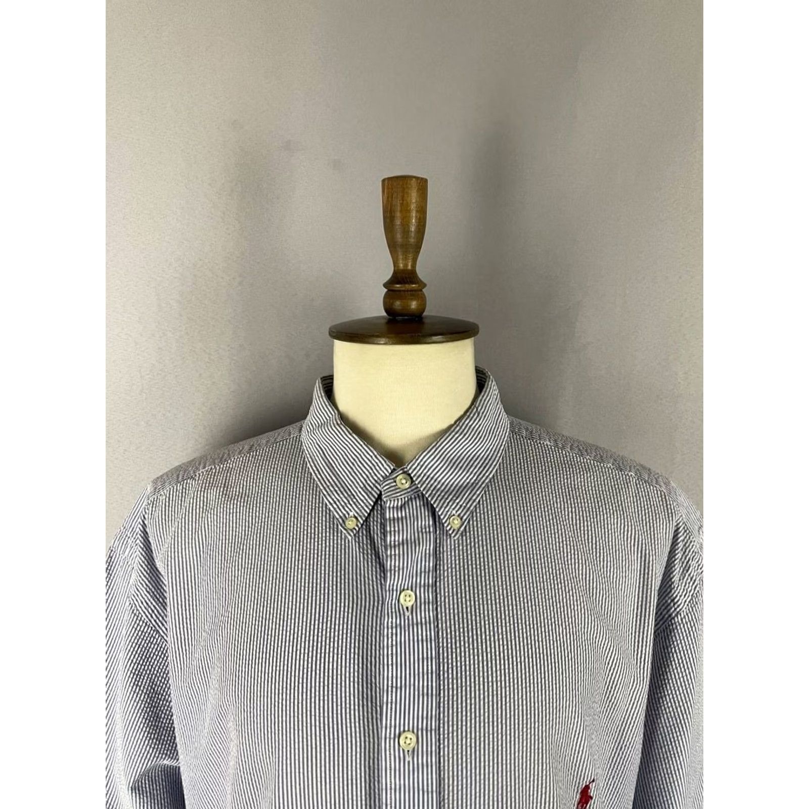 Ralph Lauren Ralph Lauren Shirt Mens 3XL Blue & White Button Down Size Striped Classic Fit Size US XXL / EU 58 / 5 - 4 Thumbnail