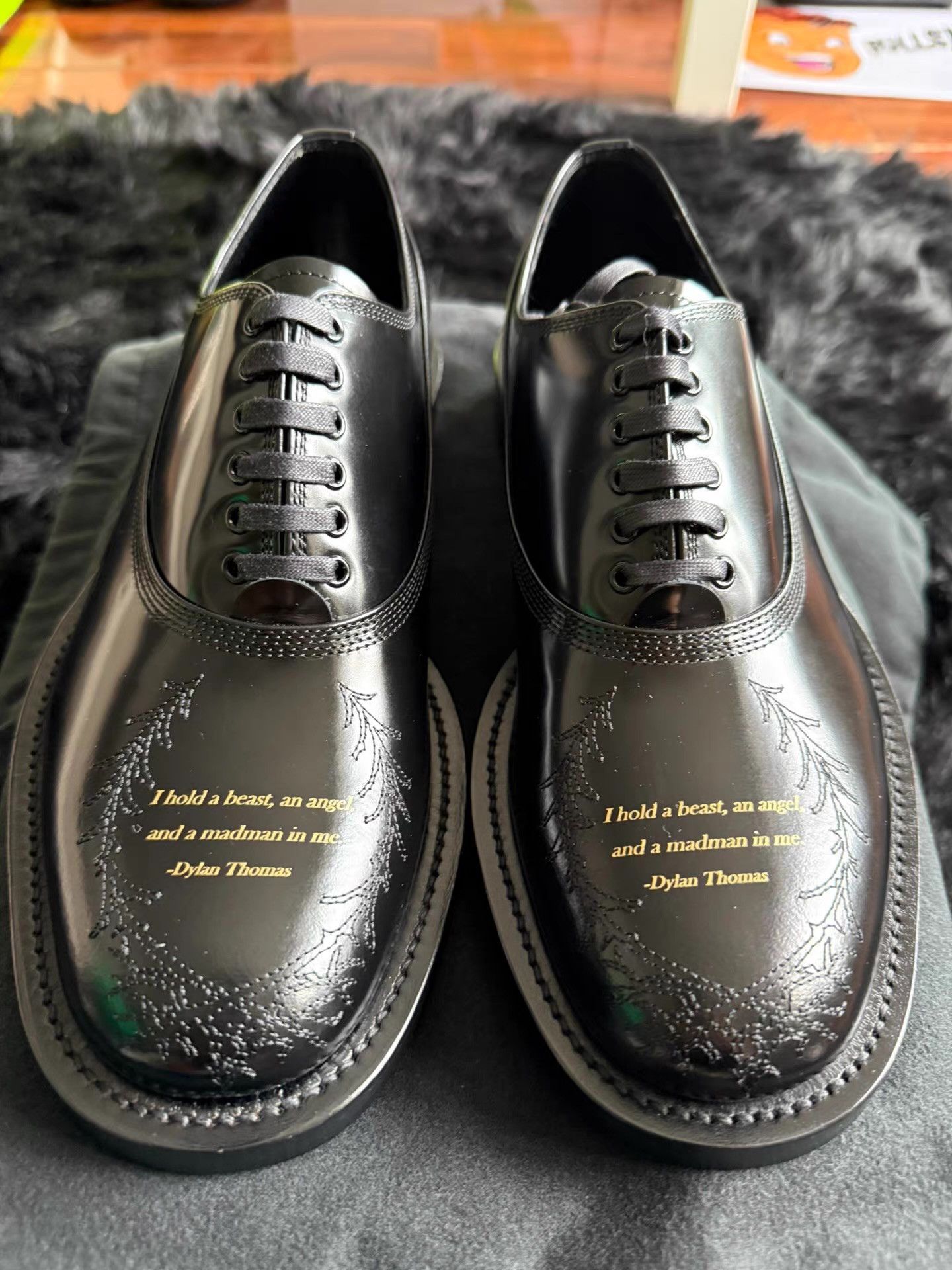 Undercover Undercover Poetry Leather Shoes Q17 Size US 8 / EU 41 - 4 Thumbnail