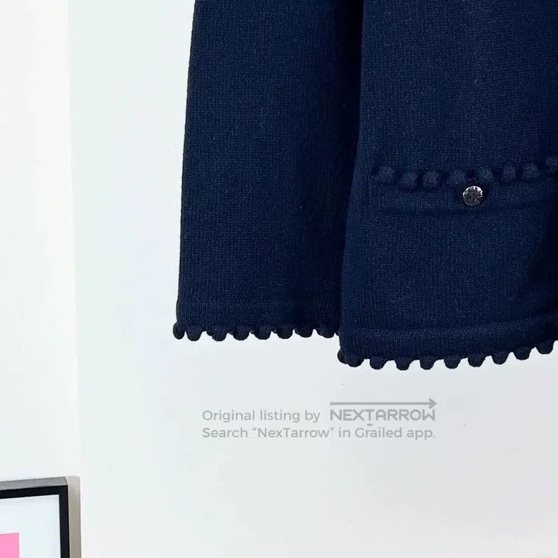 Chanel Chanel 18B dark blue knit coat Size XS / US 0-2 / IT 36-38 - 4 Thumbnail