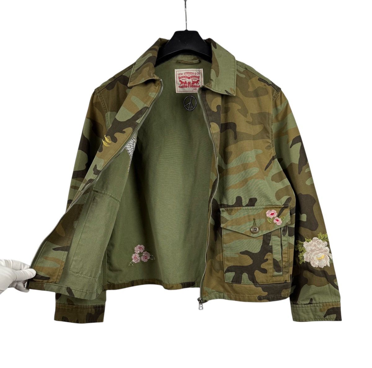 Levi's Levis Camouflage Caroline Zip Jacket Embroidered size M Size M / US 6-8 / IT 42-44 - 12 Thumbnail