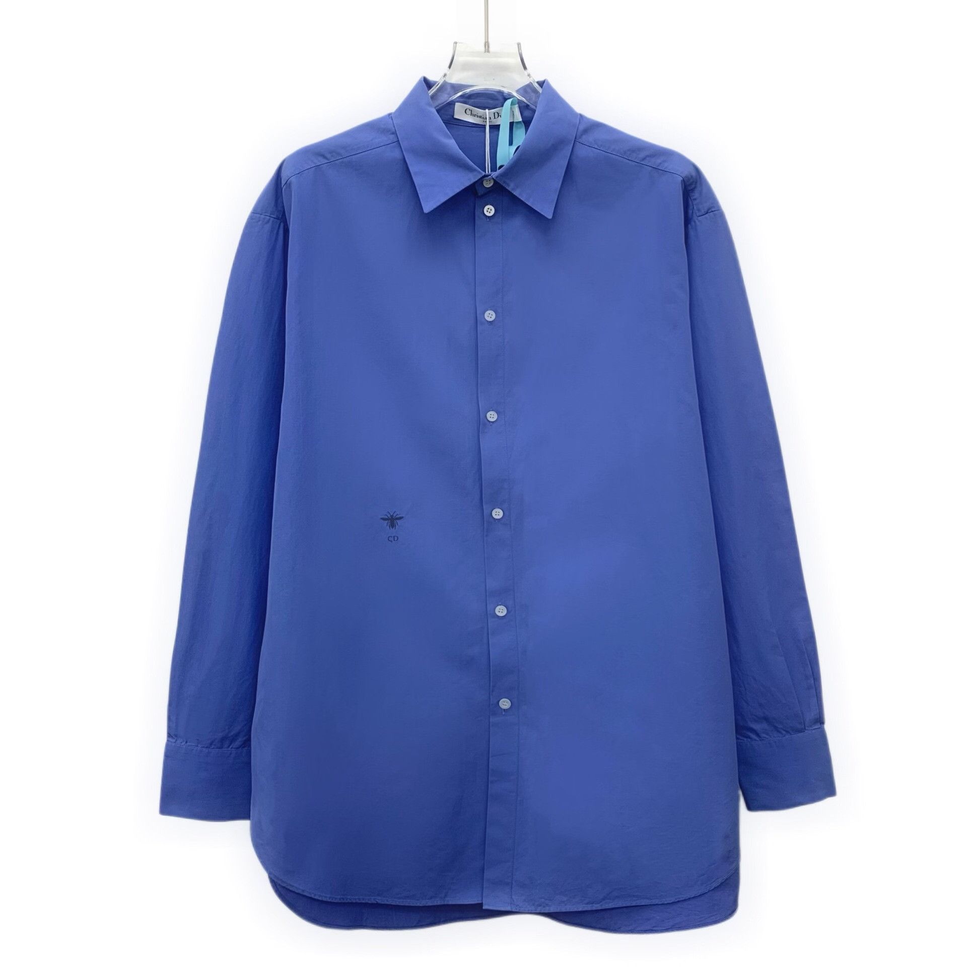 Dior Dior Cotton Embroidered Blue Button Up M Women Size M / US 6-8 / IT 42-44 - 1 Thumbnail