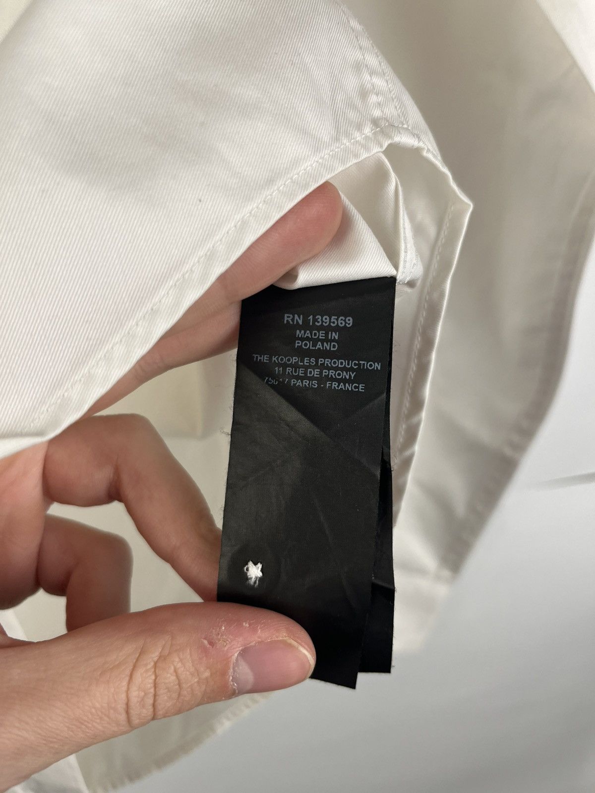 The Kooples The Kooples Solid Men's Cotton Long Sleeve Shirt Button Up Size US M / EU 48-50 / 2 - 10 Thumbnail