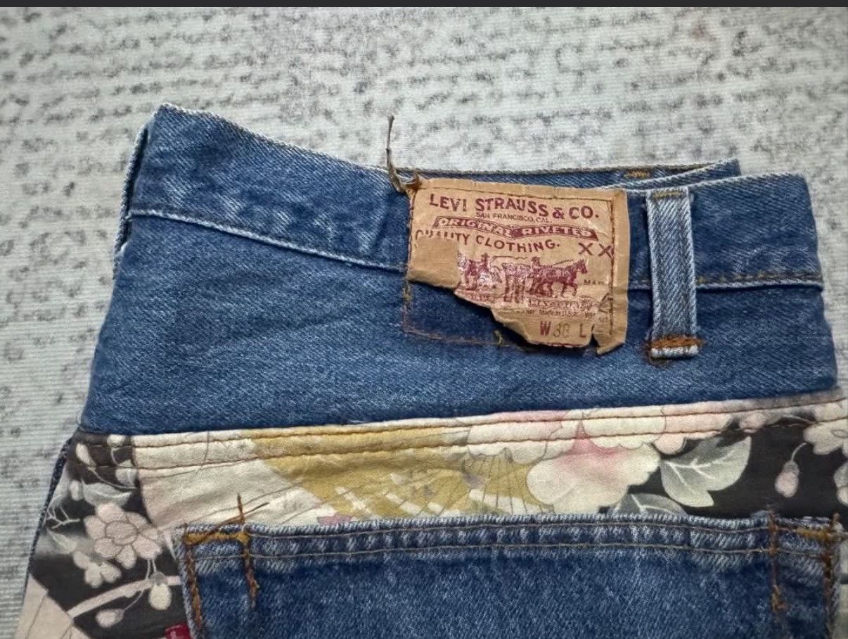 Levi's Levis Design Japanese Reworked Exclusive Art Kimono Style Size US 38 / EU 54 - 7 Thumbnail