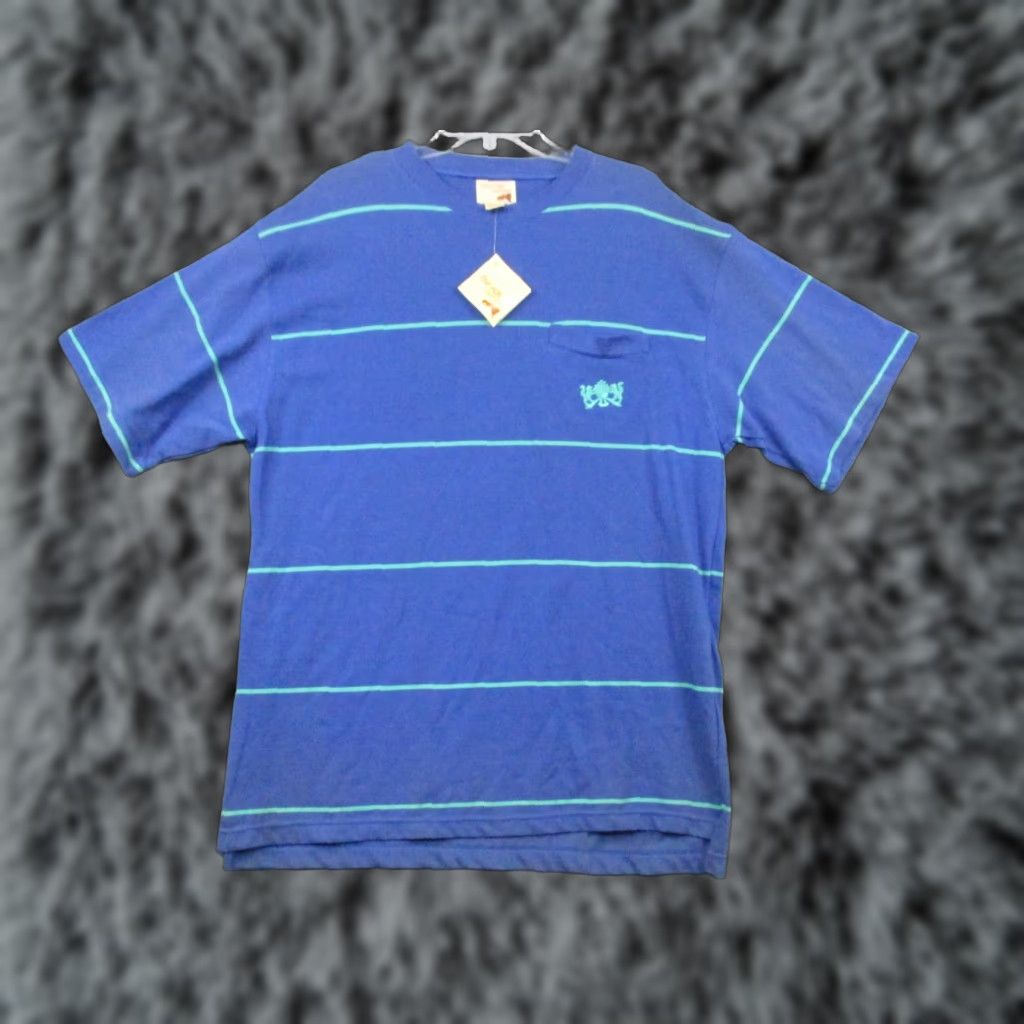 Vintage VINTAGE The Fox Collection Rugby Shirt Men’s L Striped 90s Retro Blue Shirt Mens Vintage Size US L / EU 52-54 / 3 - 1 Thumbnail