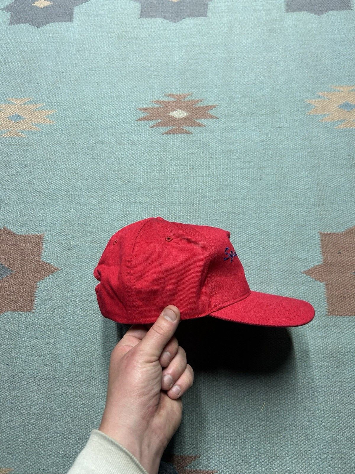 Vintage Vintage SnapBack hat square dance embroidered blue red Size ONE SIZE - 8 Thumbnail