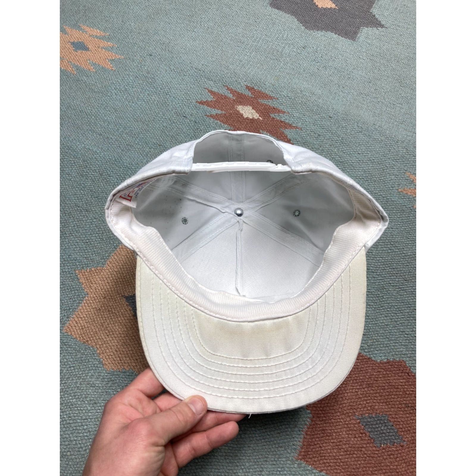 Ford VINTAGE Ford Snapback Hat Cap Men Adjustable White USA Theme Size ONE SIZE - 6 Thumbnail