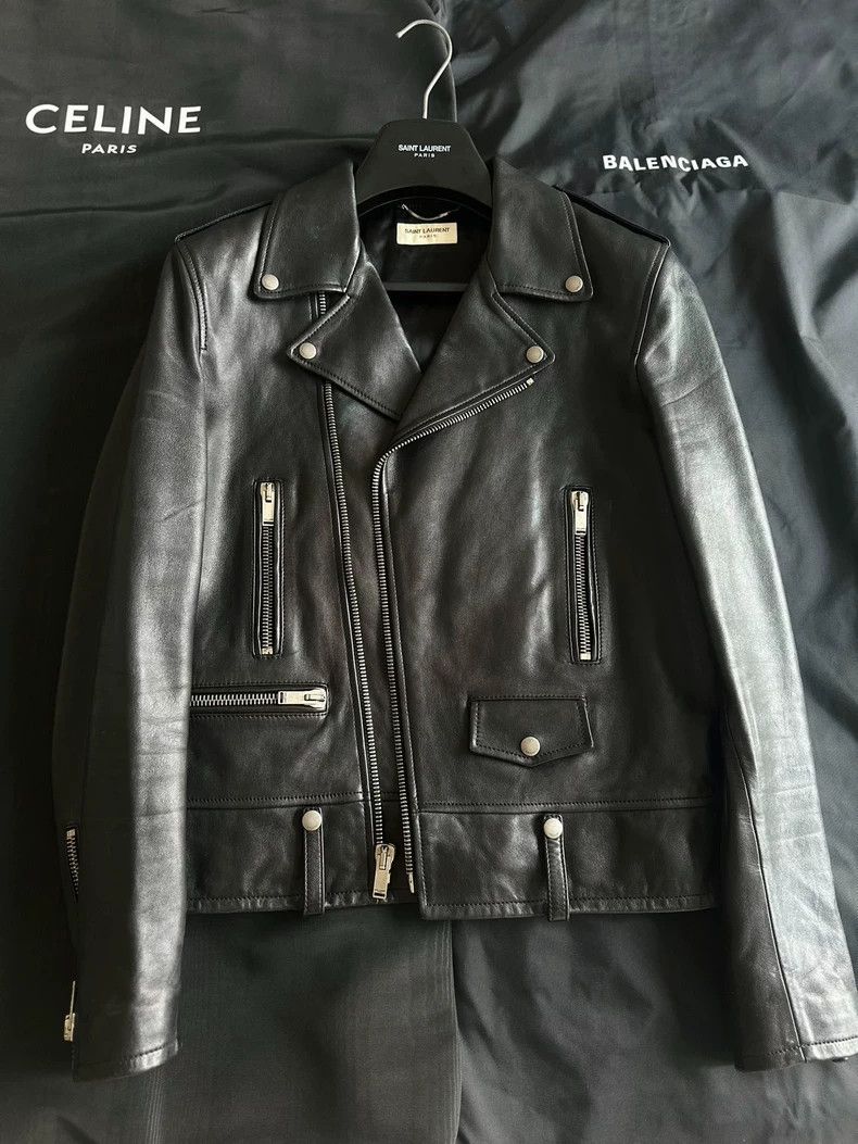 Saint Laurent Paris Saint Laurent Leather Moto Jacket Size US L / EU 52-54 / 3 - 1 Thumbnail