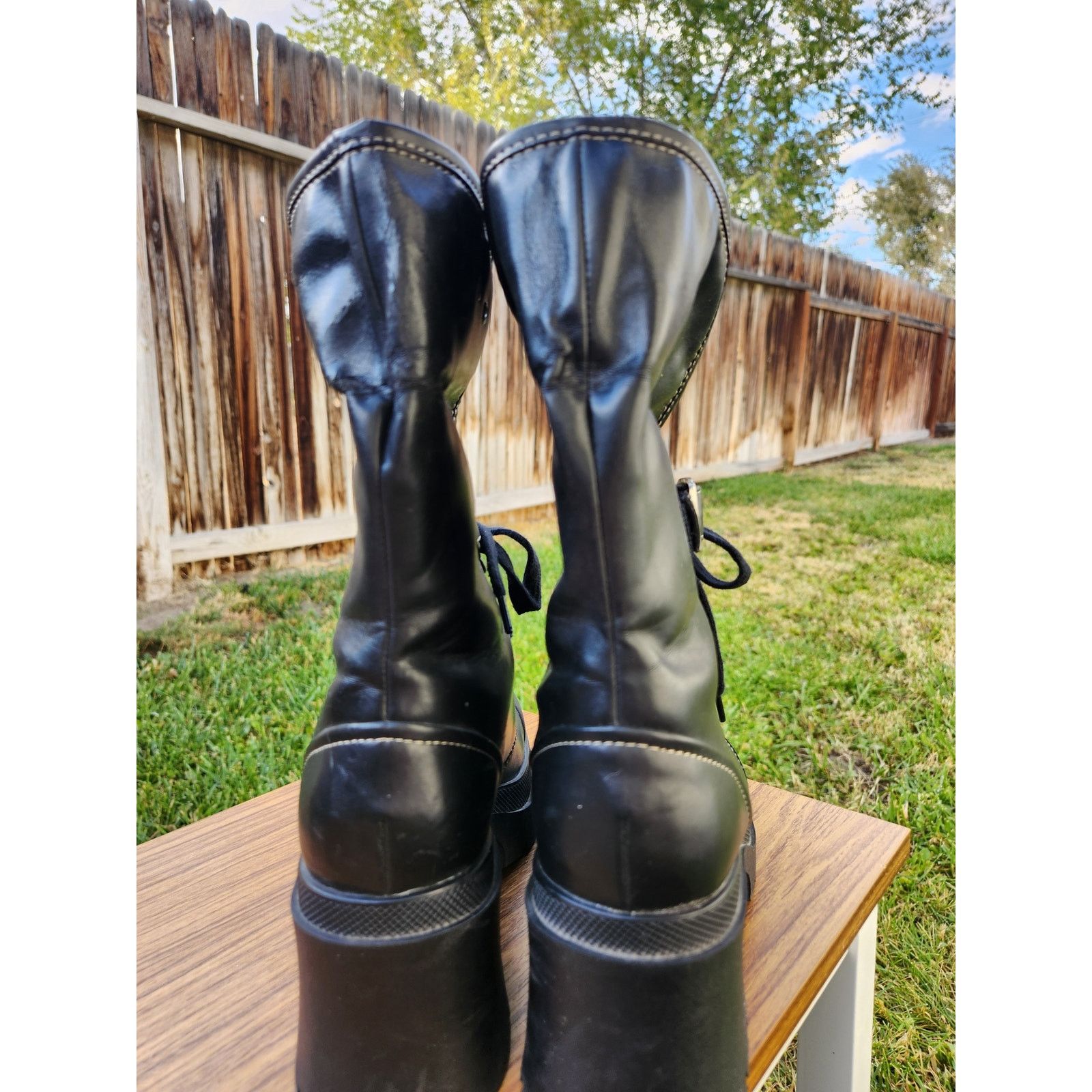 L.E.I. 90's Chunky L.E.I Platform Combat Grunge Boots- 7.5 Size US 7.5 / IT 37.5 - 4 Thumbnail