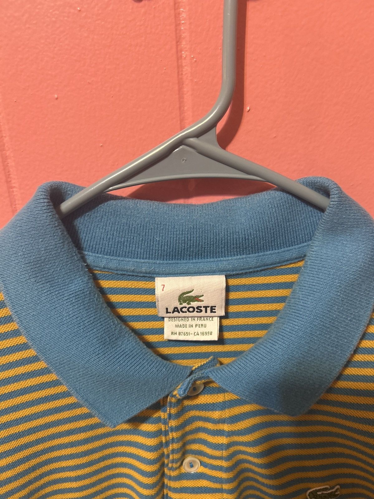 Lacoste × Vintage Lacoste collar shirt Size US L / EU 52-54 / 3 - 5 Thumbnail