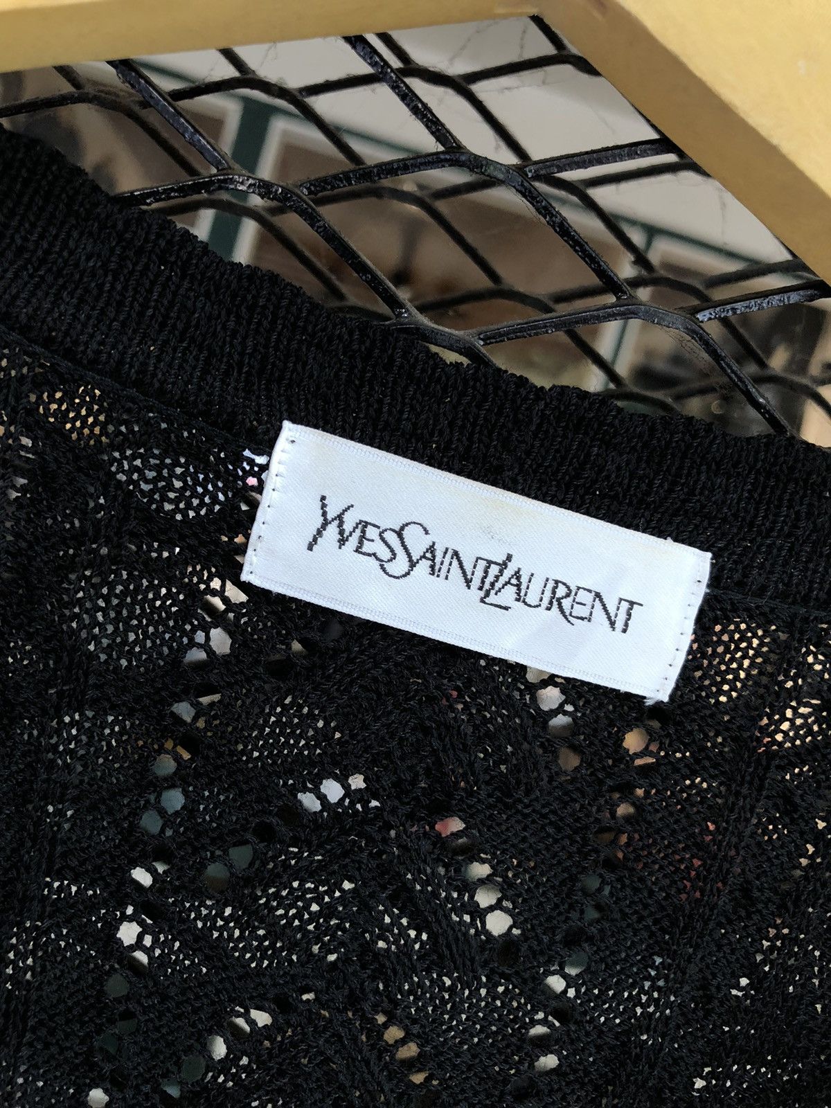 Saint Laurent Paris × Yves Saint Laurent YVES SAINT LAURENT CARDIGAN BLACK Size M / US 6-8 / IT 42-44 - 6 Thumbnail