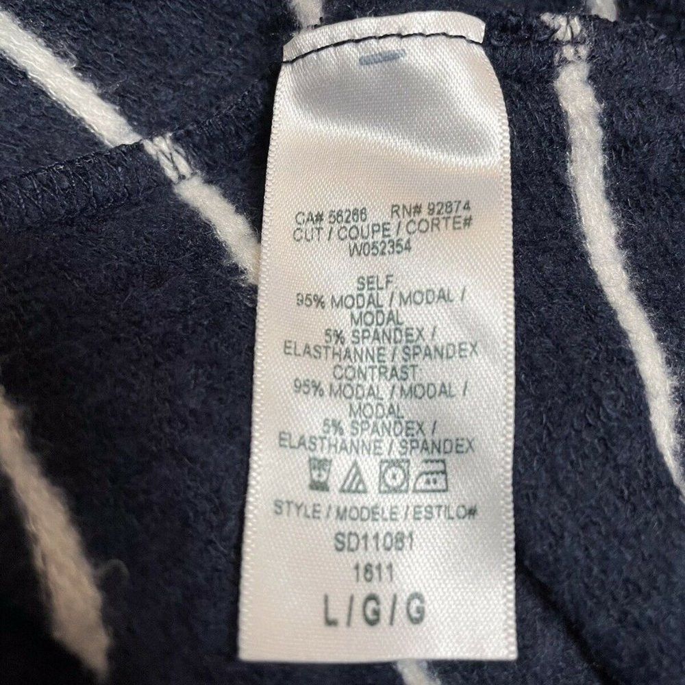 Splendid NWT New $178 Splendid Envelope Cold shoulder Dress Navy Whi Size L / US 10 / IT 46 - 8 Thumbnail