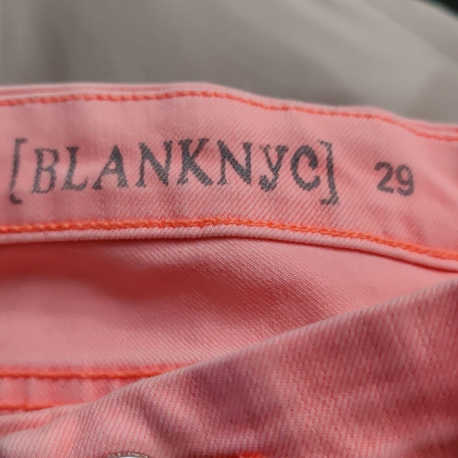 BLANKNYC Blank NYC Peach Low Rise Flat Front Jeans 29 Size 29" - 4 Thumbnail