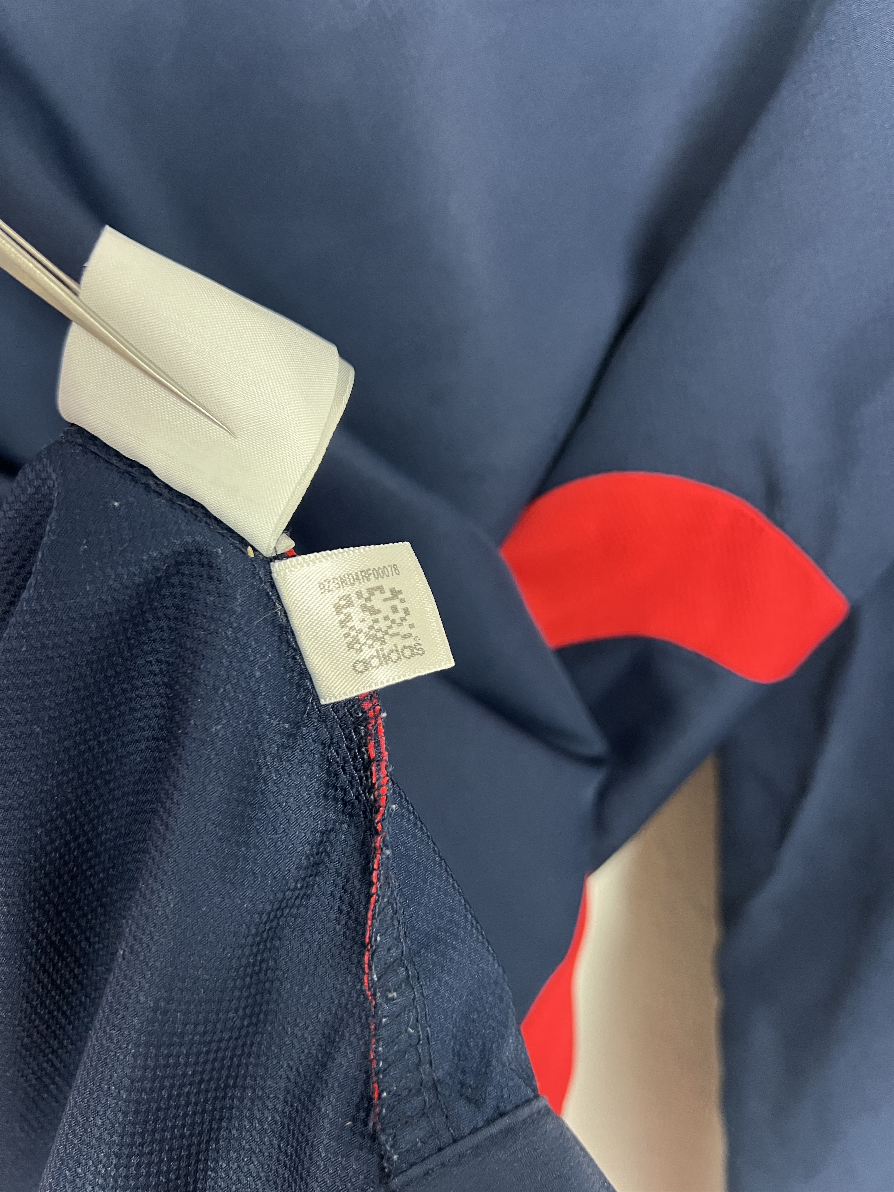 Adidas Vintage Adidas France Football Train Jacket Player Issue Size US L / EU 52-54 / 3 - 14 Thumbnail