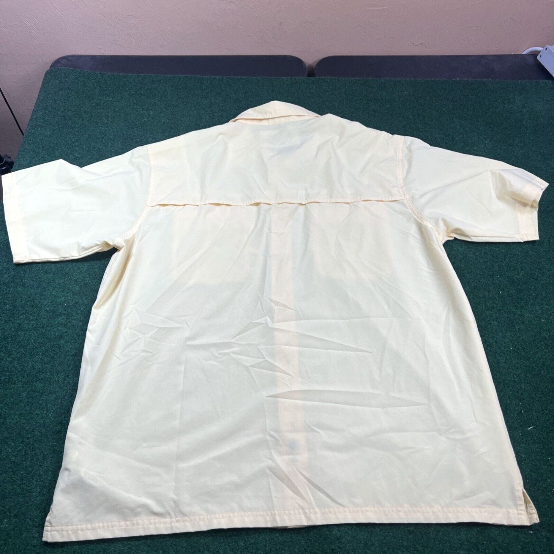 Vintage Bimini Bay Shirt Men XL Short Sleeve Yellow Vented Fishing Outdoor Casual Size US XL / EU 56 / 4 - 7 Thumbnail