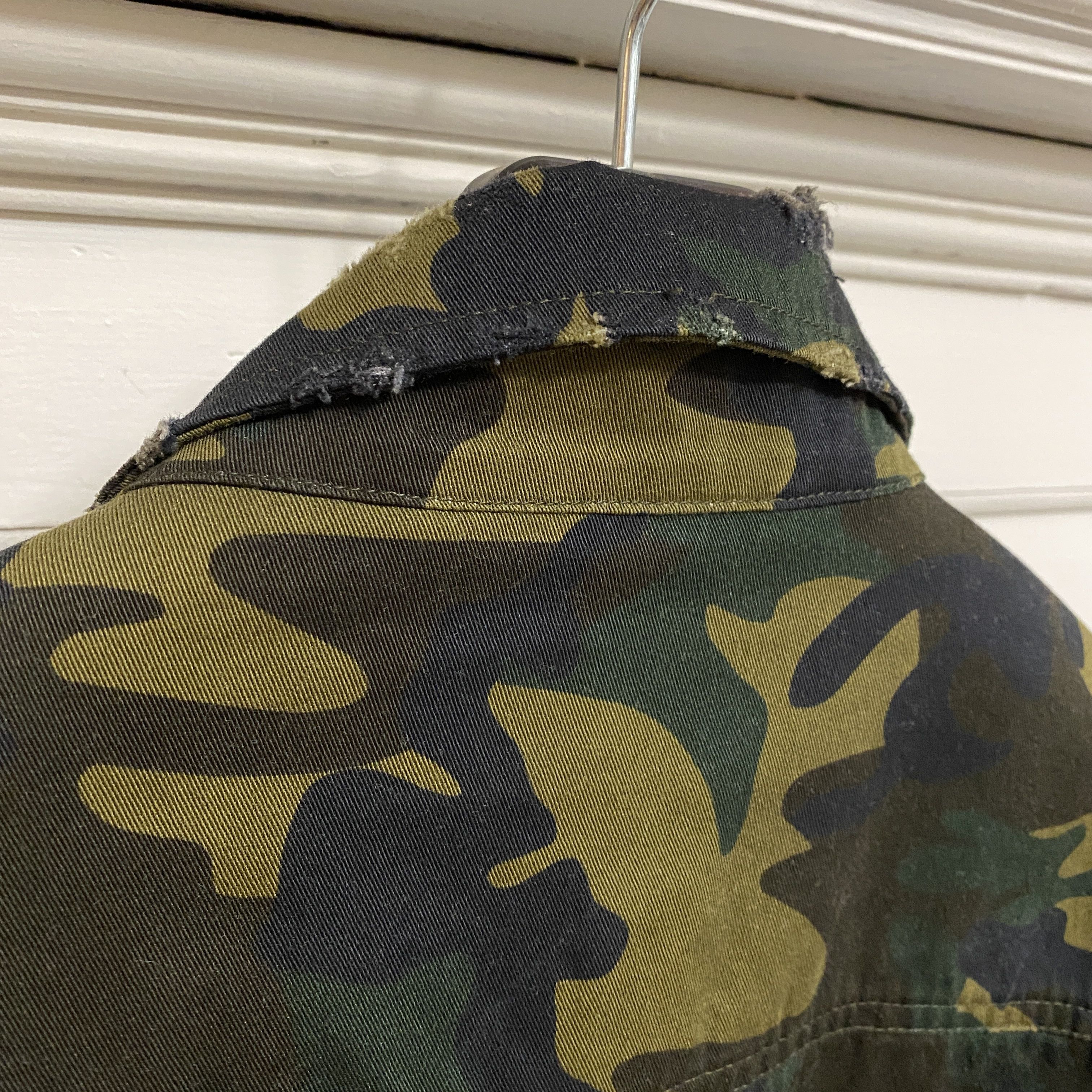 Balenciaga Balenciaga Camo Super Distressed Oversized Jacket Shirt Size US M / EU 48-50 / 2 - 12 Thumbnail