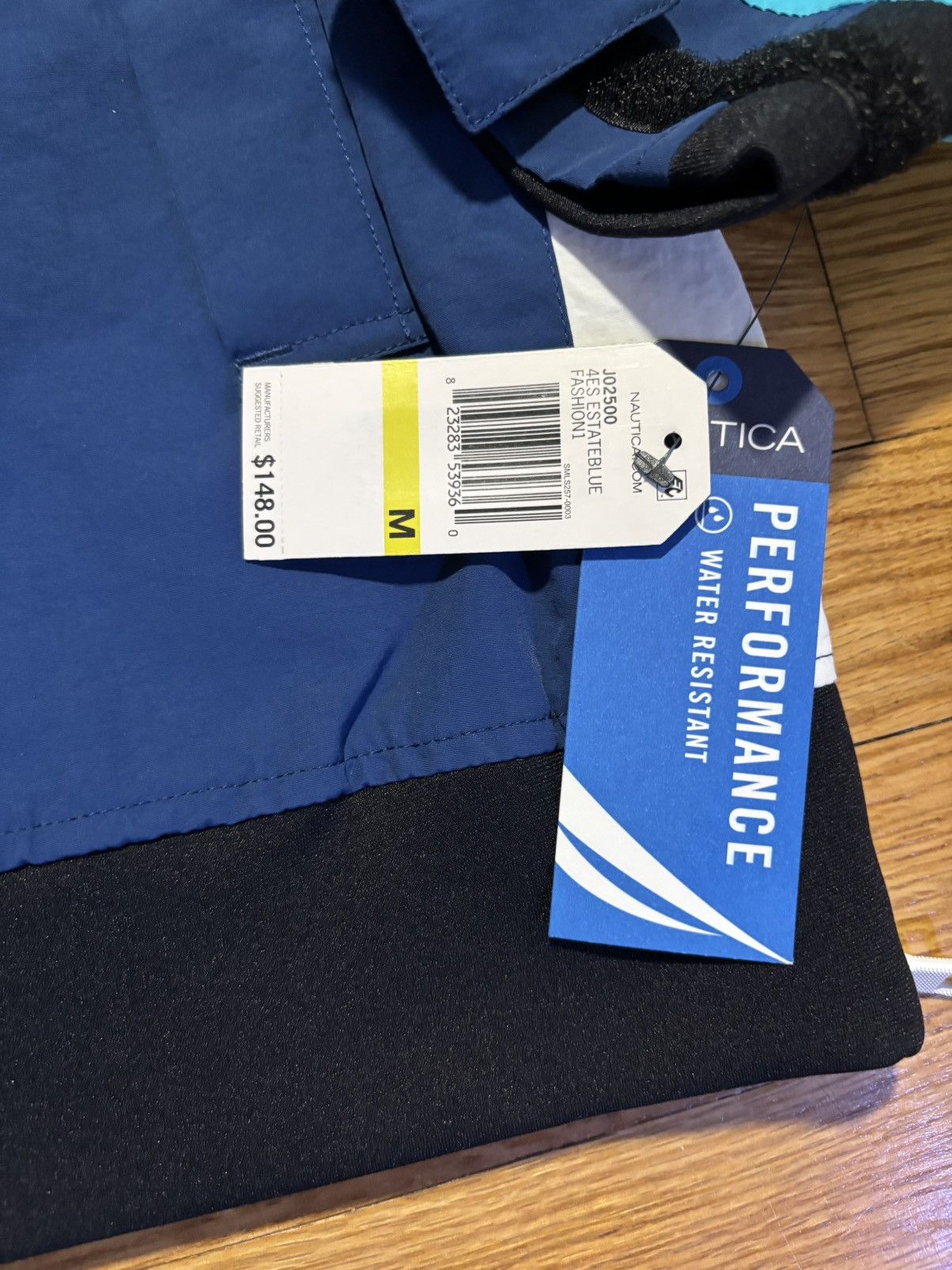 Nautica Nautica Mens Blue Colorblocked Logo Print 1/4 Zip sz M New! Size US M / EU 48-50 / 2 - 4 Thumbnail