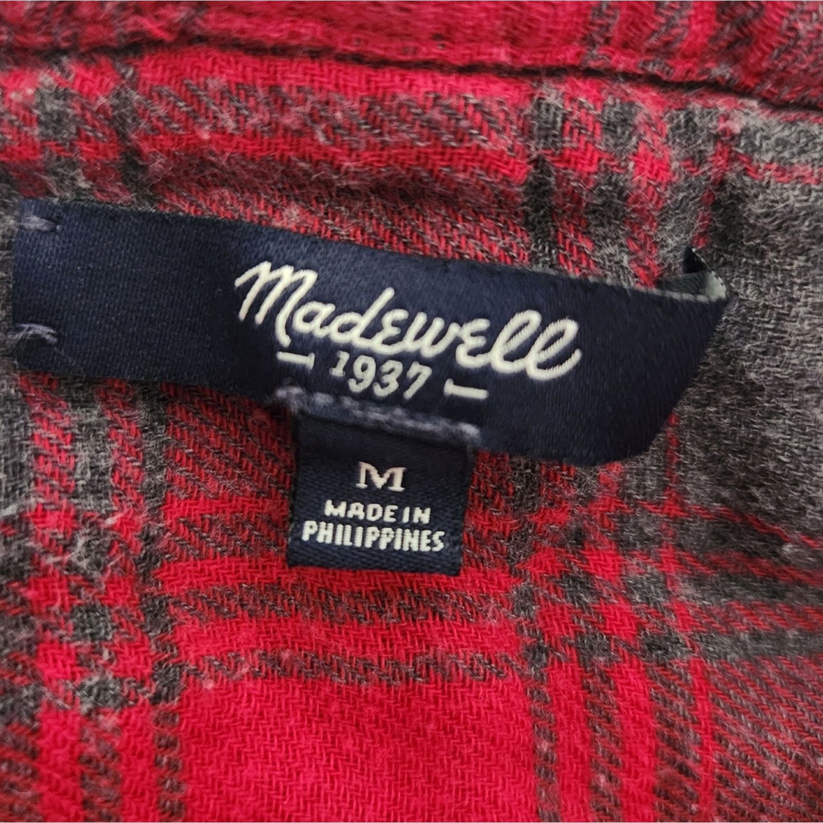 Madewell Madewell Ex-Boyfriend Relaxed fit plaid flannel shirt Medium Size M / US 6-8 / IT 42-44 - 8 Thumbnail