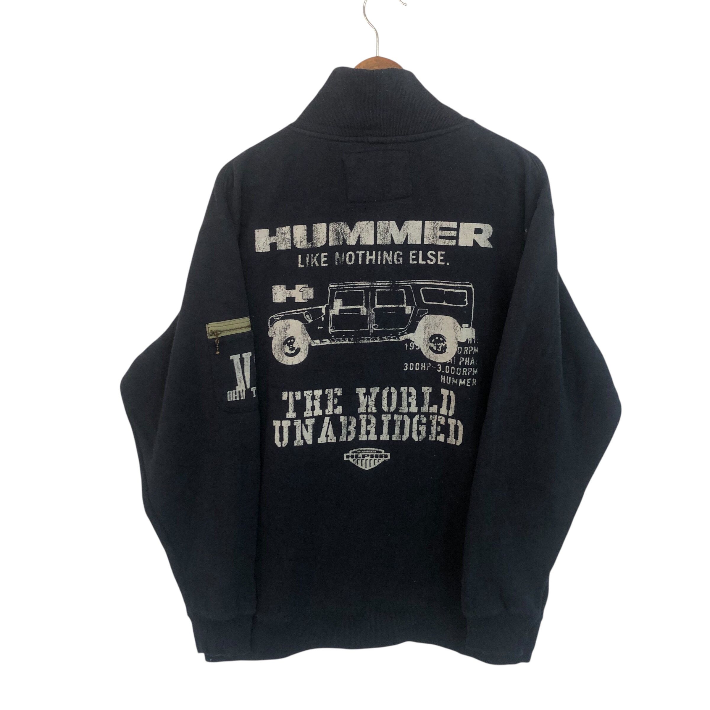 Other Hummer Sweater Jacket Black 3L Navy Blue Size US XL / EU 56 / 4 - 2 Thumbnail