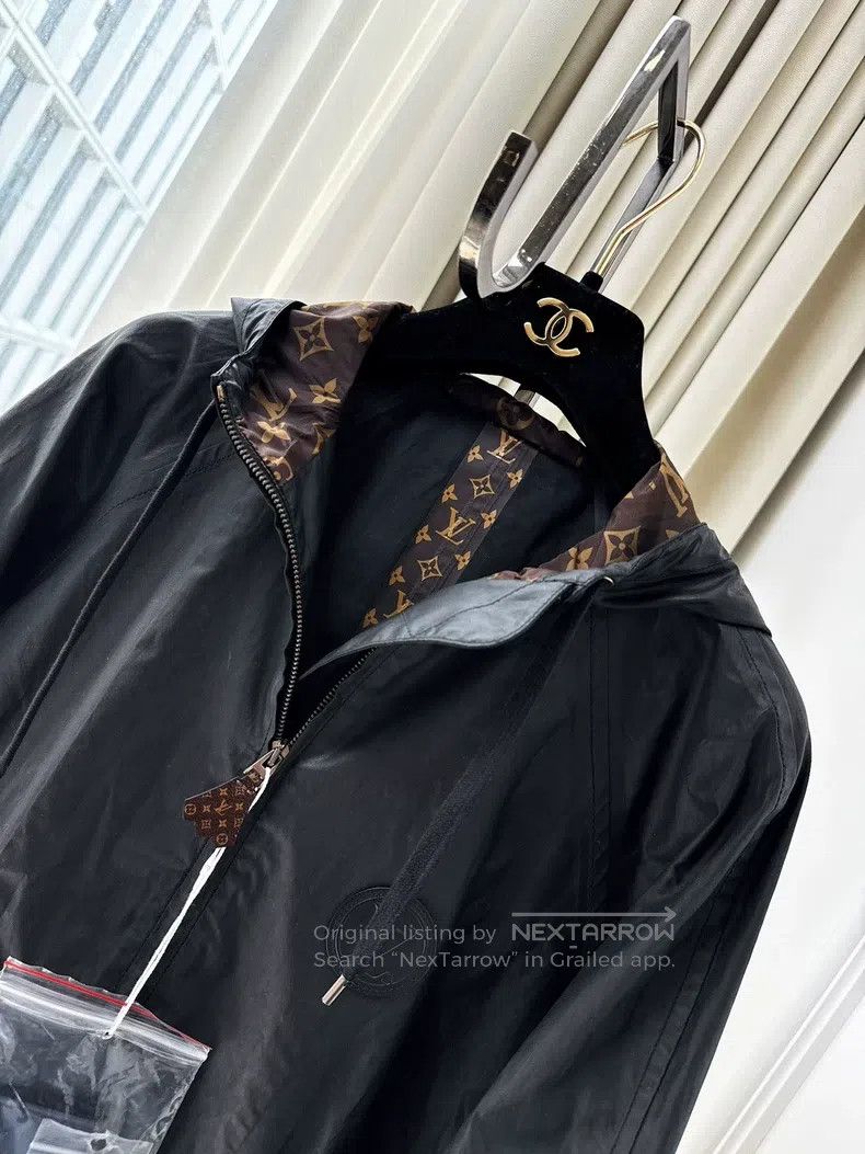 Louis Vuitton Louis Vuitton Black zip-up print logo hooded long sleeve p Size XXS / US 00 / IT 34 - 3 Thumbnail