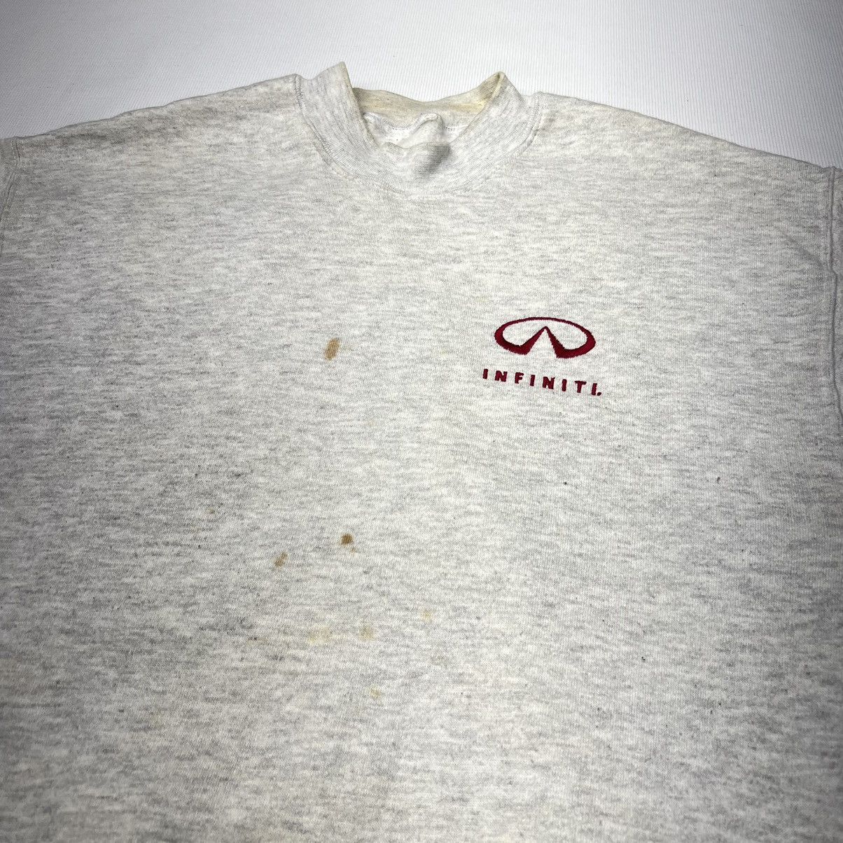 Vintage VTG Infiniti Crewneck Sweatshirt Grey Sweater Pullover Y2K Size US L / EU 52-54 / 3 - 3 Thumbnail