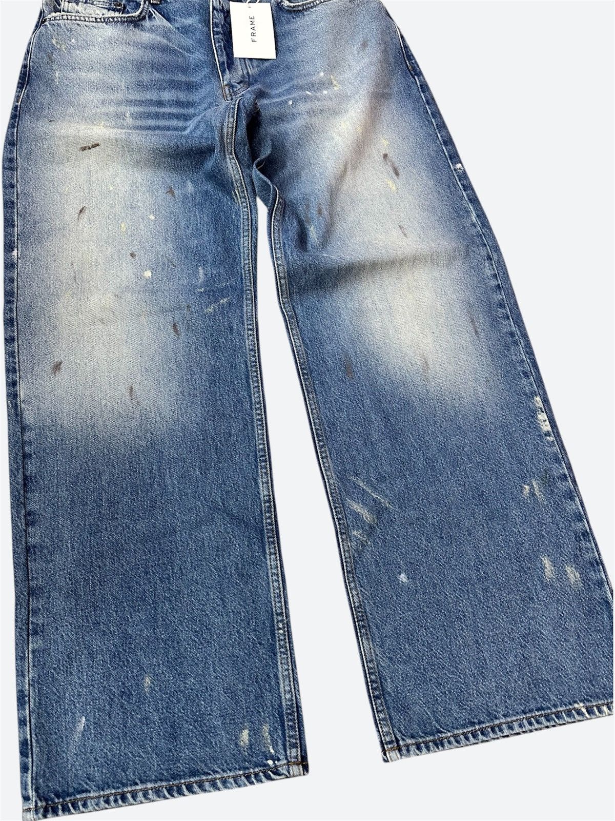 Frame Frame Extra Wide Jeans Washed Blue 31 Size US 31 - 4 Thumbnail