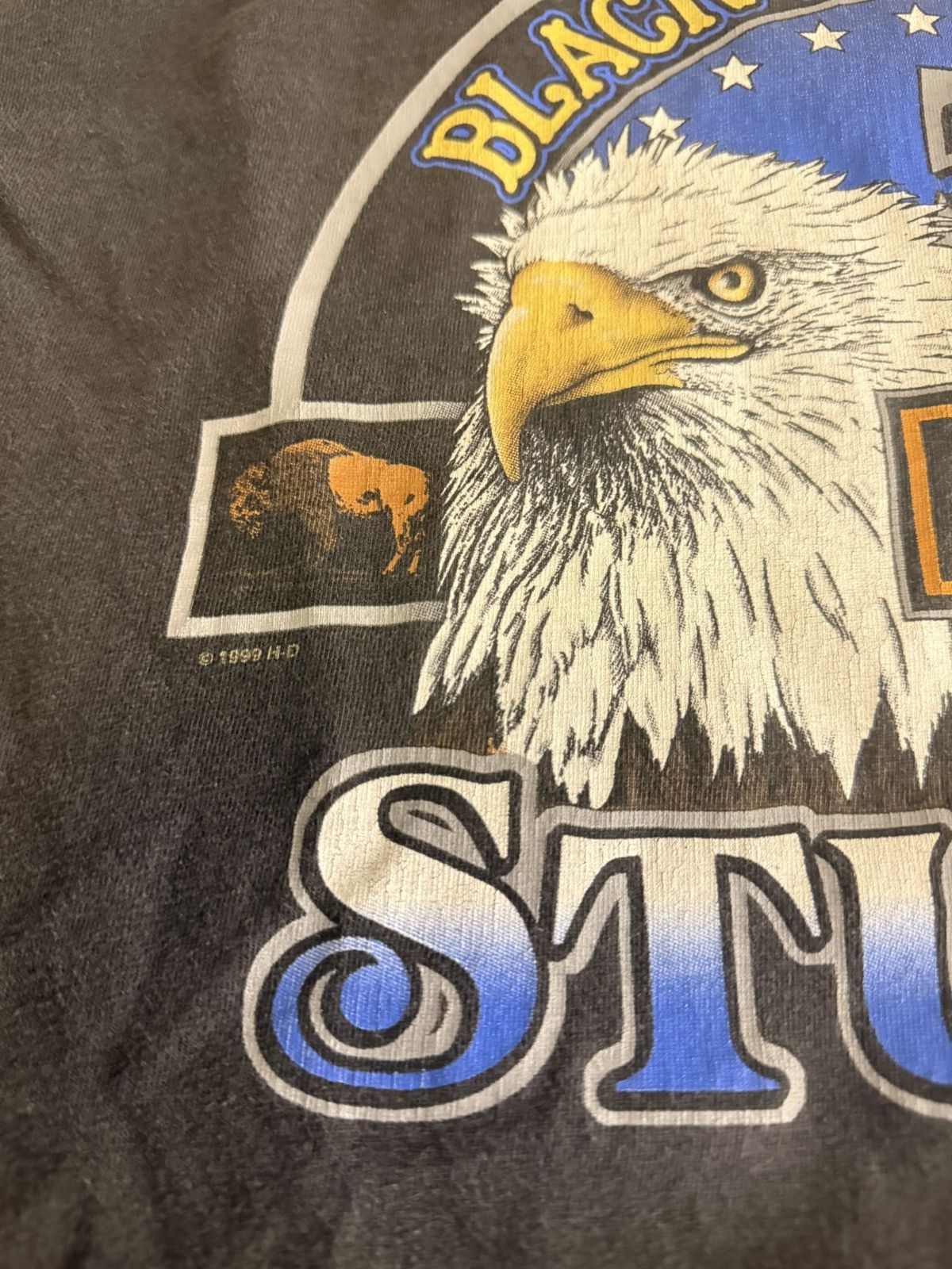 Harley Davidson 1999 Vintage Harley Davidson Sturgis Tee Size US XL / EU 56 / 4 - 5 Thumbnail