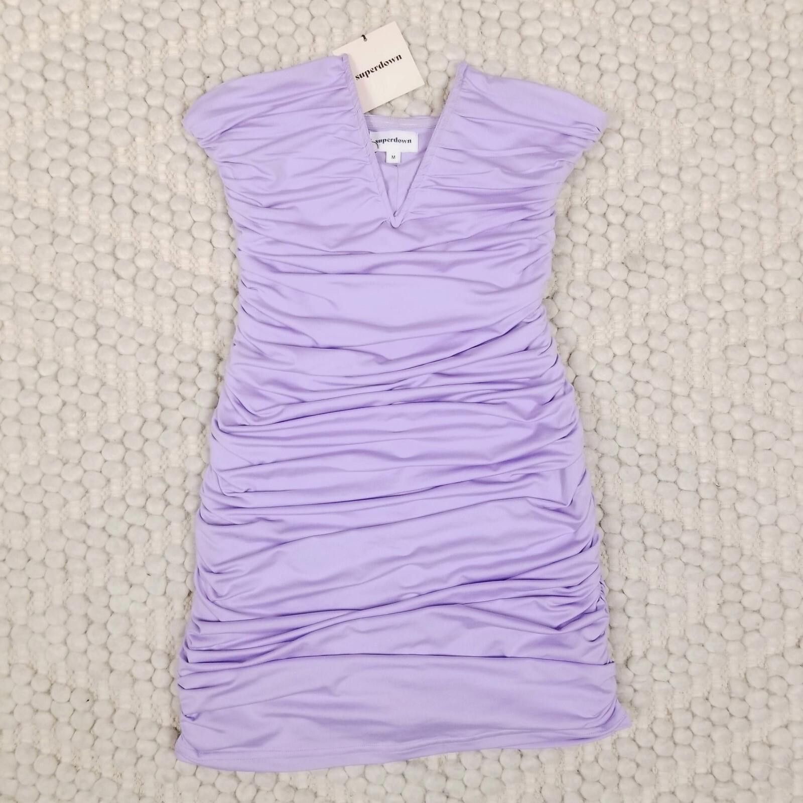 superdown NWT Superdown Vivienne Ruched Mini Dress Lavender Medium Size M / US 6-8 / IT 42-44 - 7 Thumbnail