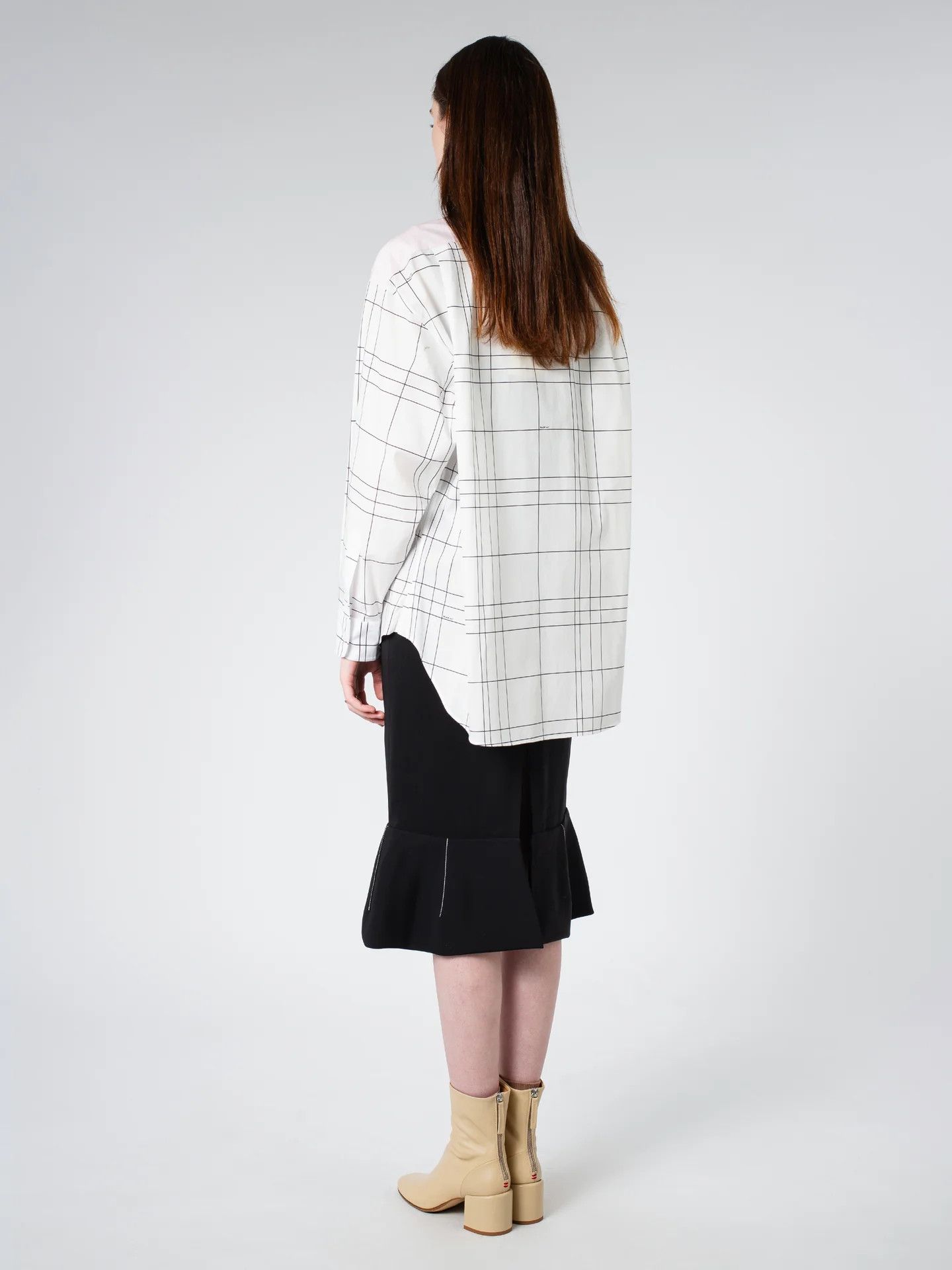 Marni o1w1db10824 Checked Shirt in White Size L / US 10 / IT 46 - 3 Thumbnail