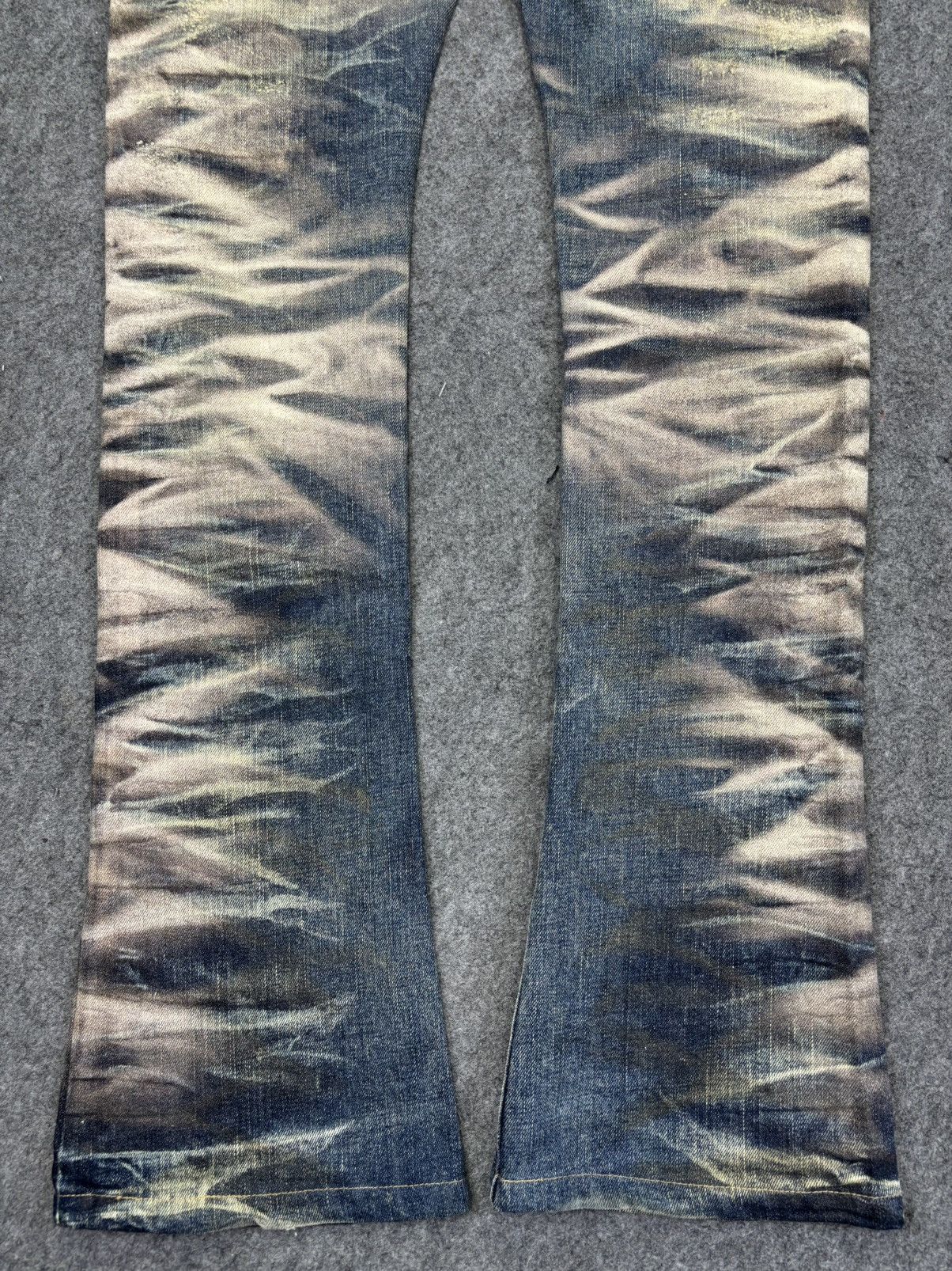Tornado Mart 💥Archival Flare💥Rare Tornado Mart Deep Spray Denim K31 Size US 31 - 8 Thumbnail