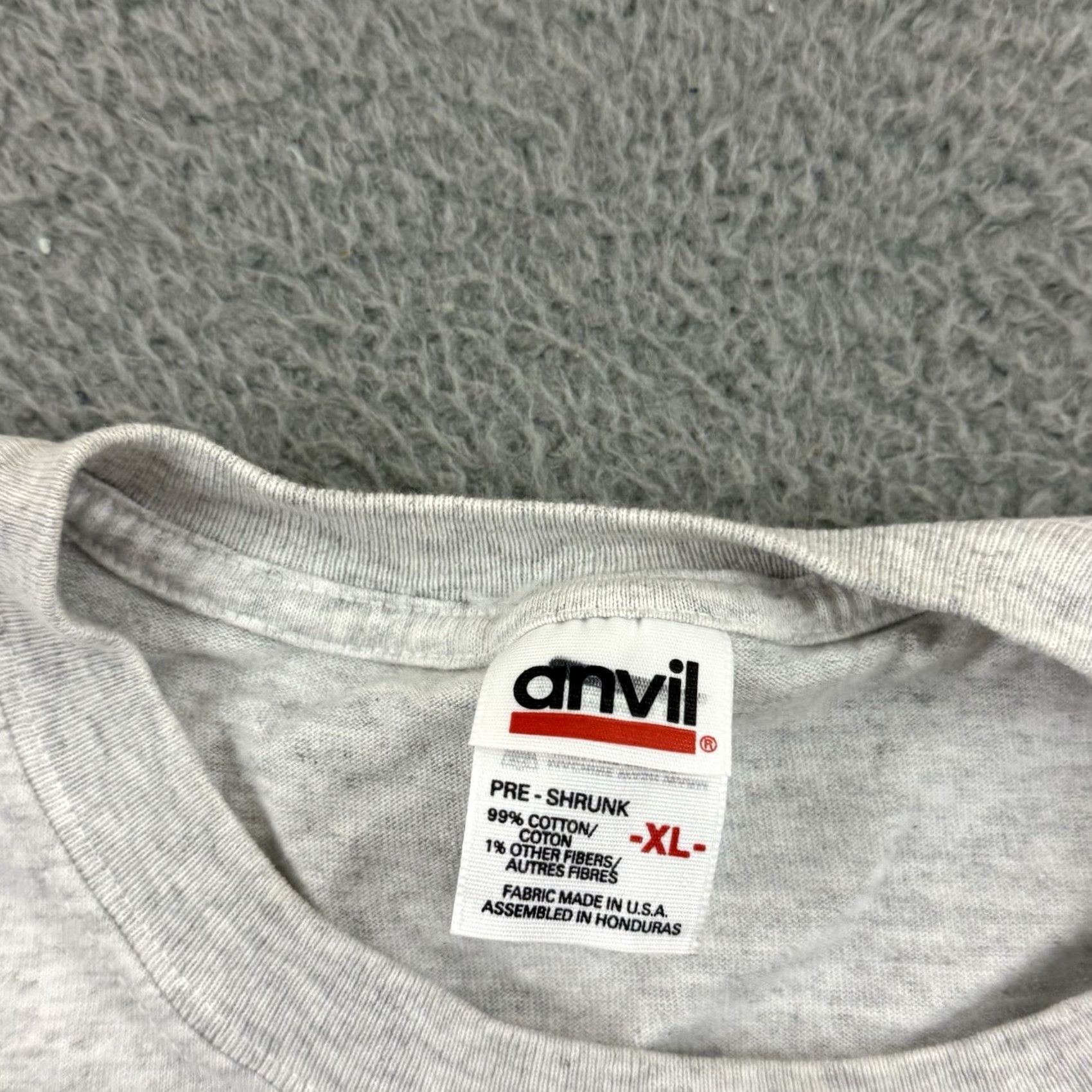 Anvil VINTAGE Atlantic Lighthouses Shirt Mens XL Gray Short Sleeve 90s Travel Outdoor 80s 90s Logo Graphic Print Angel Anvil Cotton Knit Size US XL / EU 56 / 4 - 6 Thumbnail