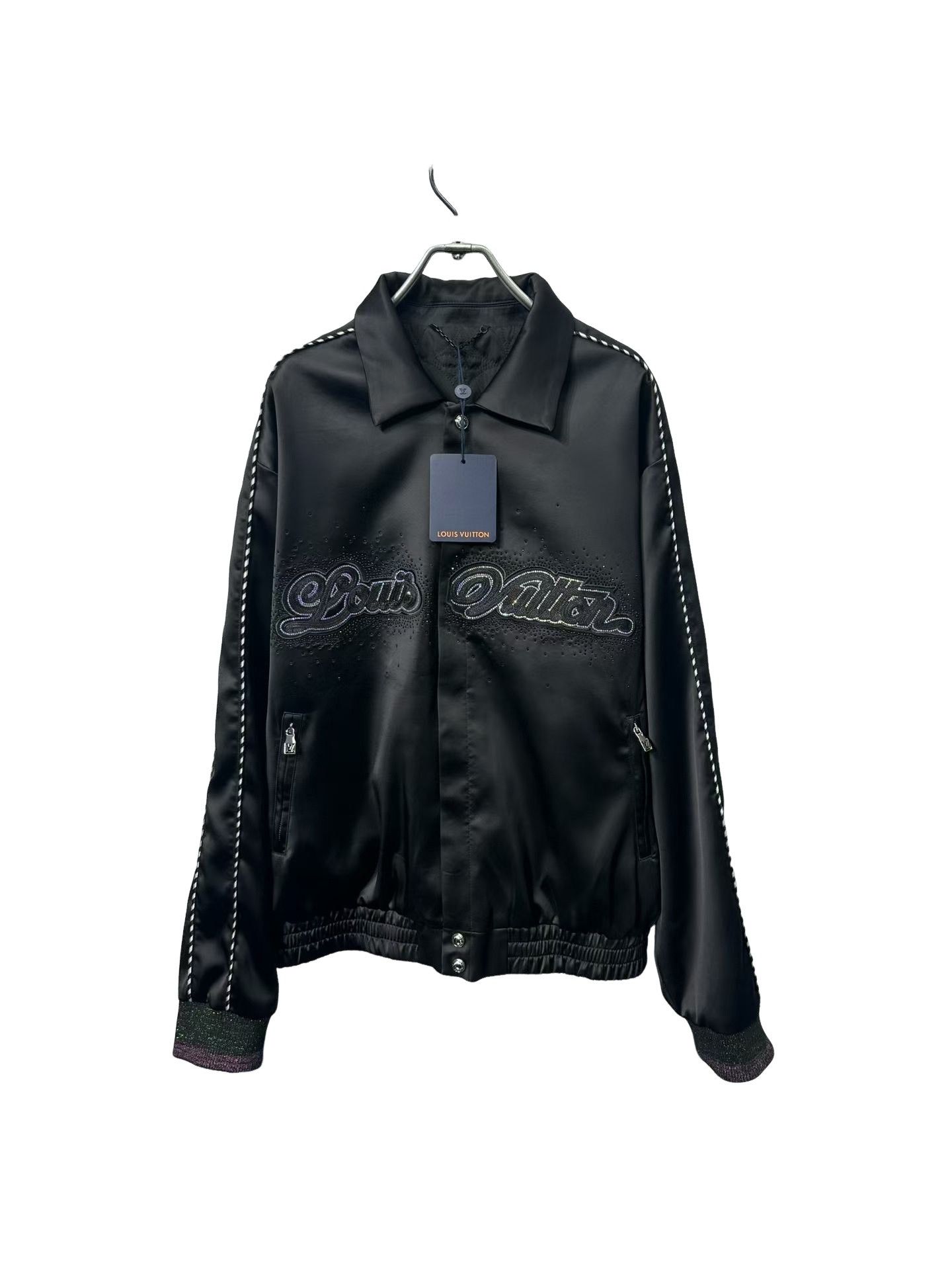 Louis Vuitton Louis Vuitton Beaded Logo Zip Jacket Size 50 Size US M / EU 48-50 / 2 - 1 Thumbnail