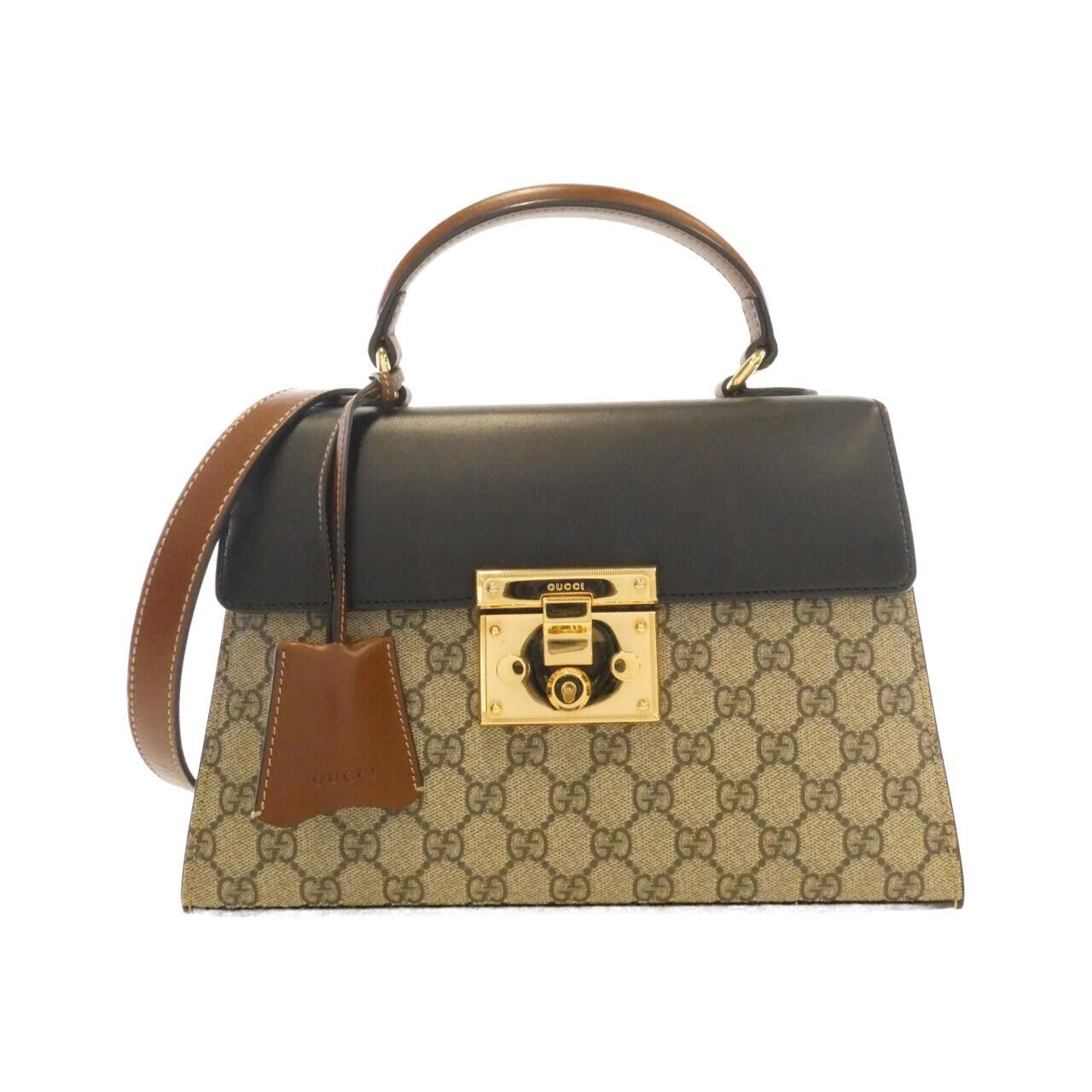 Gucci Gucci Gucci Padlock GG Supreme shoulder bag Textile Shoulder Bag 453188KLQJG DUTY FREE for USA Size ONE SIZE - 1 Thumbnail