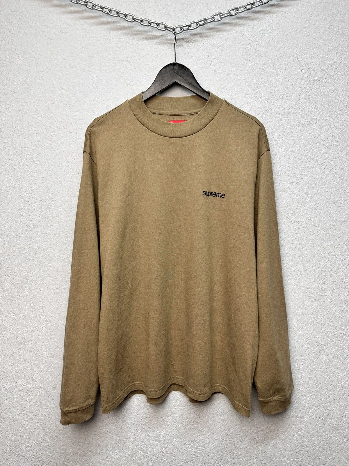 Supreme Supreme Small Logo Brown Longsleeve Minimal Streetwear Size US M / EU 48-50 / 2 - 1 Thumbnail