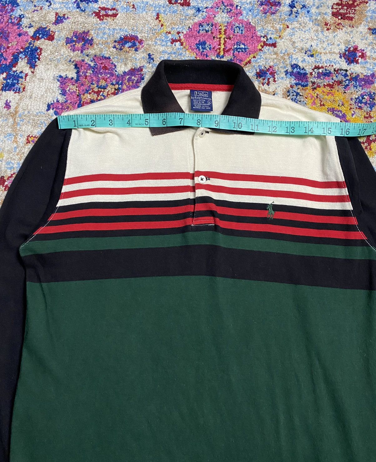 Polo Ralph Lauren Polo Ralph Lauren Stripe Long Sleeve Collar Shirts L Size US L / EU 52-54 / 3 - 11 Thumbnail
