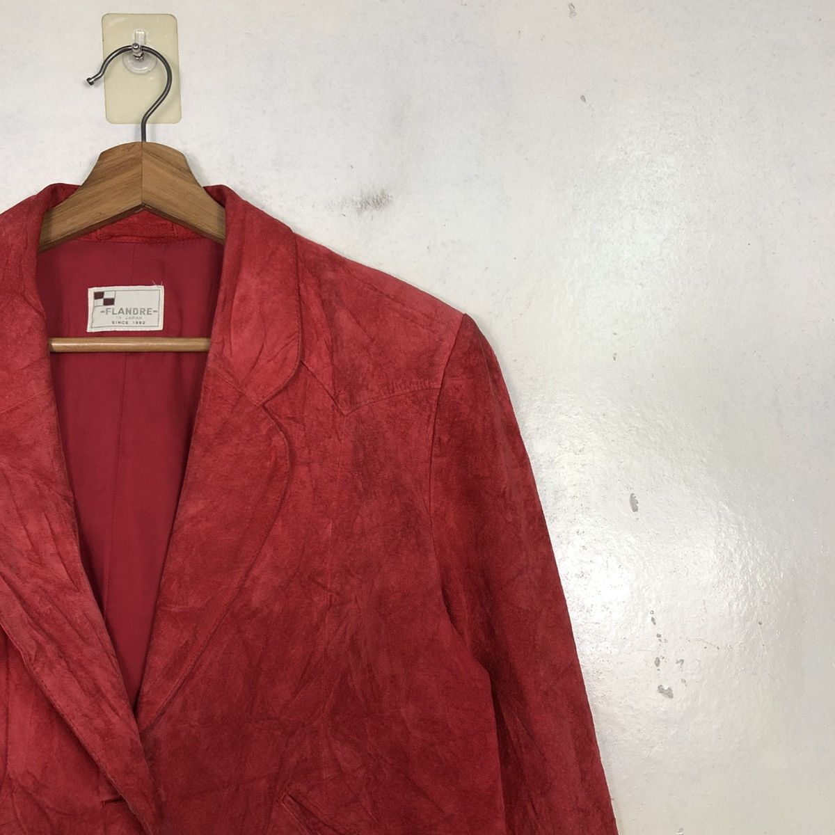 Japanese Brand Vintage Biker Leather Jacket Flandre Japan Issey Miyake Size US M / EU 48-50 / 2 - 8 Thumbnail