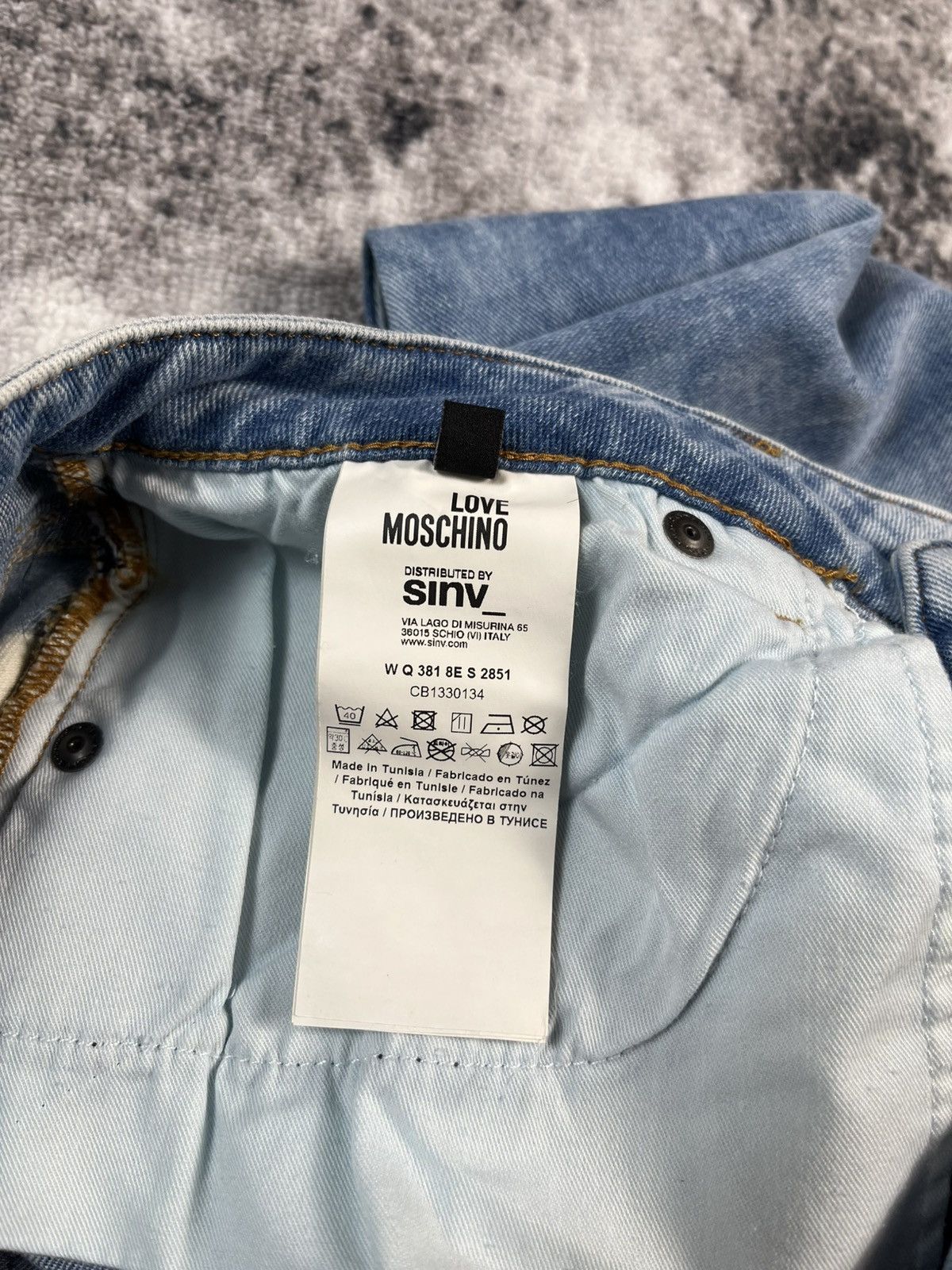Love Moschino Love Moschino Paint Splatter Denim Jeans Women 29 Italy Size 29" - 8 Thumbnail
