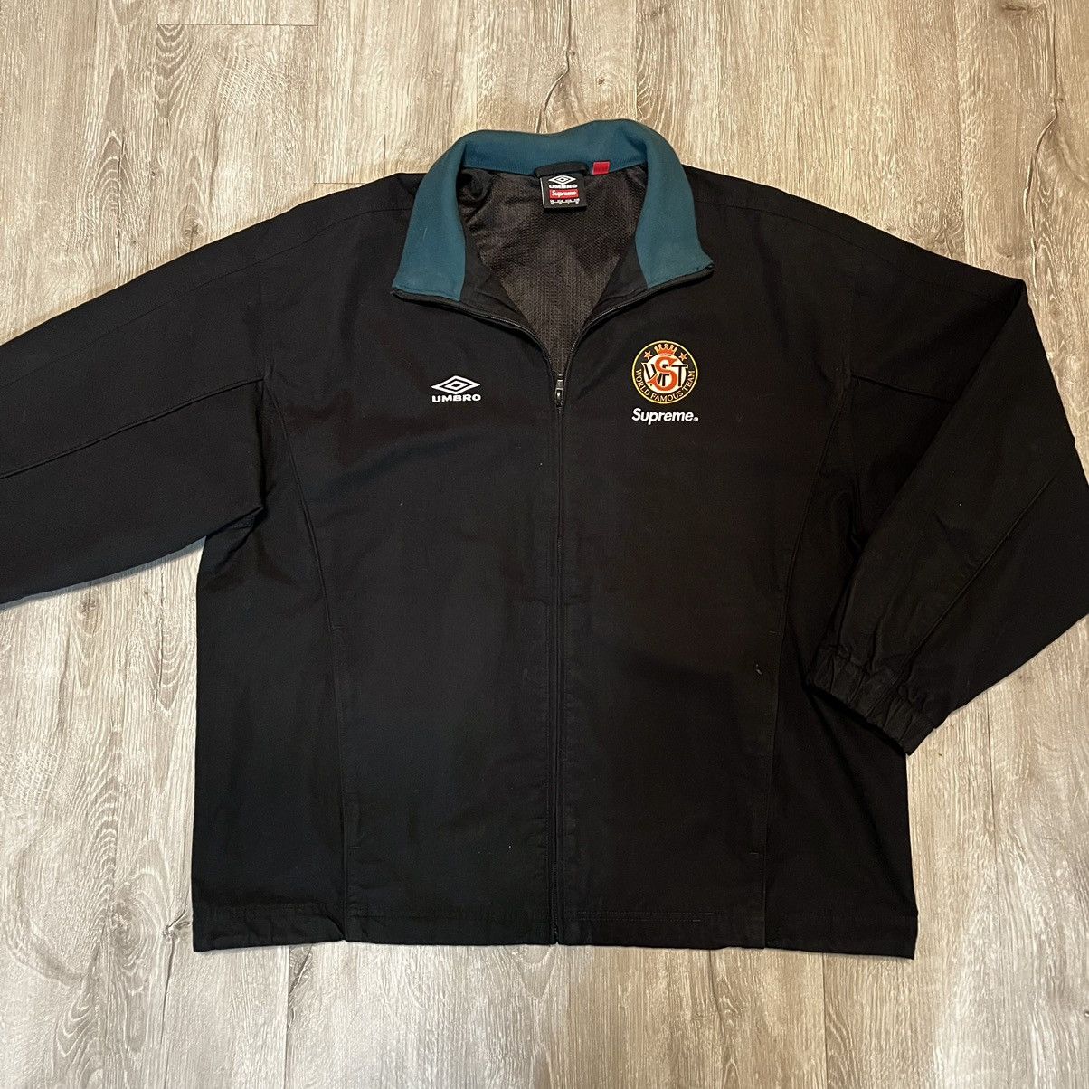 image of Supreme Umbro Ripstop Cotton Track Jacket - Size M in Black, Men's