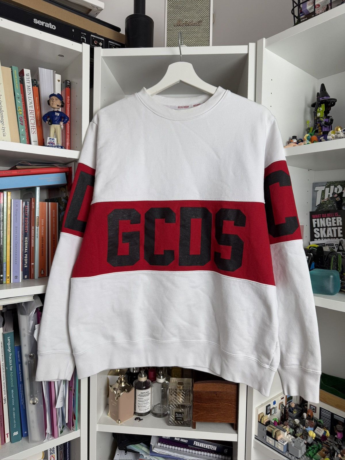 Designer × GCDS GCDS big spellout logo boxy baggy sweatshirt crewneck S italy Size US S / EU 44-46 / 1 - 1 Thumbnail