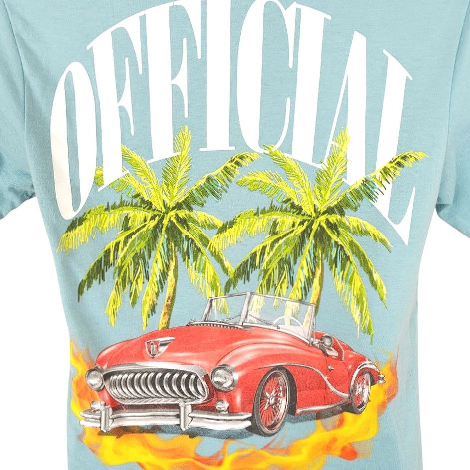 Vintage Vintage Car T Shirt Mens Small Blue RGSTR Short Sleeve Crew Neck Cotton Size US S / EU 44-46 / 1 - 5 Thumbnail