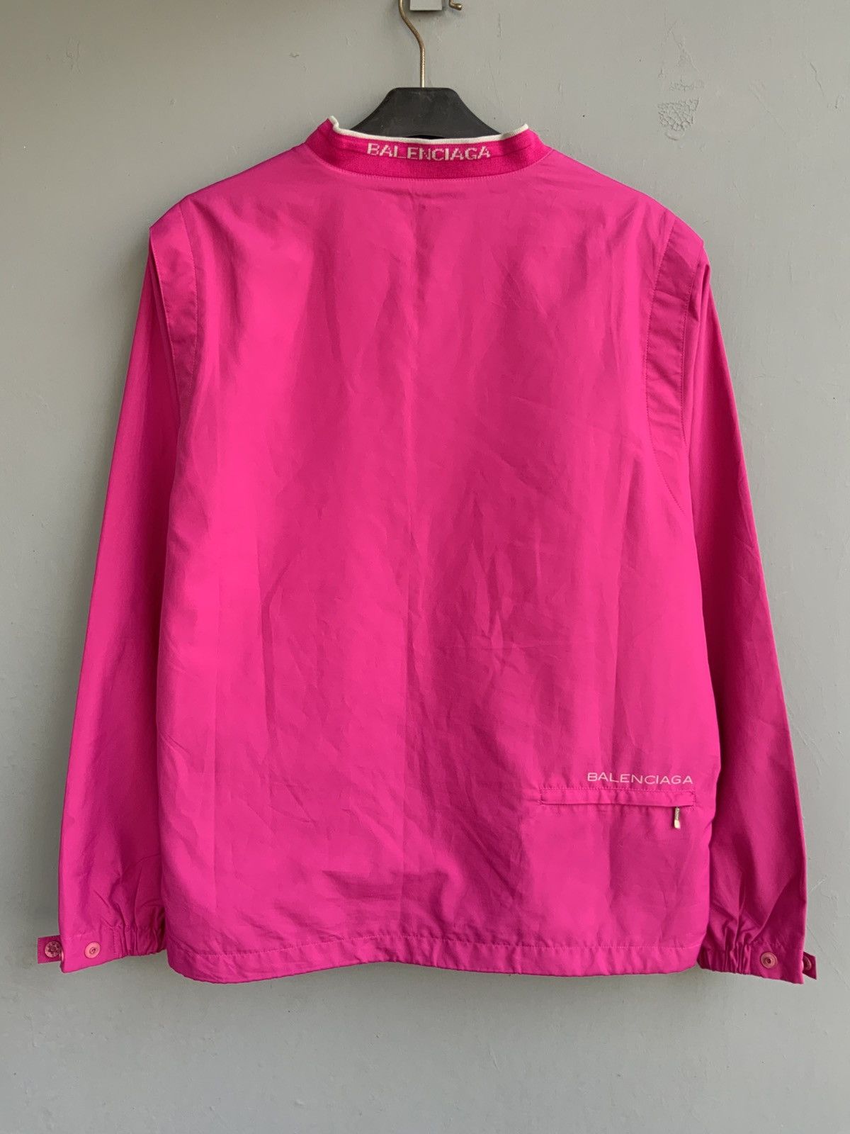 Balenciaga Vintage 90s Balenciaga Golf BB Logo Hot Pink V-Neck Size 100 Size M / US 6-8 / IT 42-44 - 5 Thumbnail