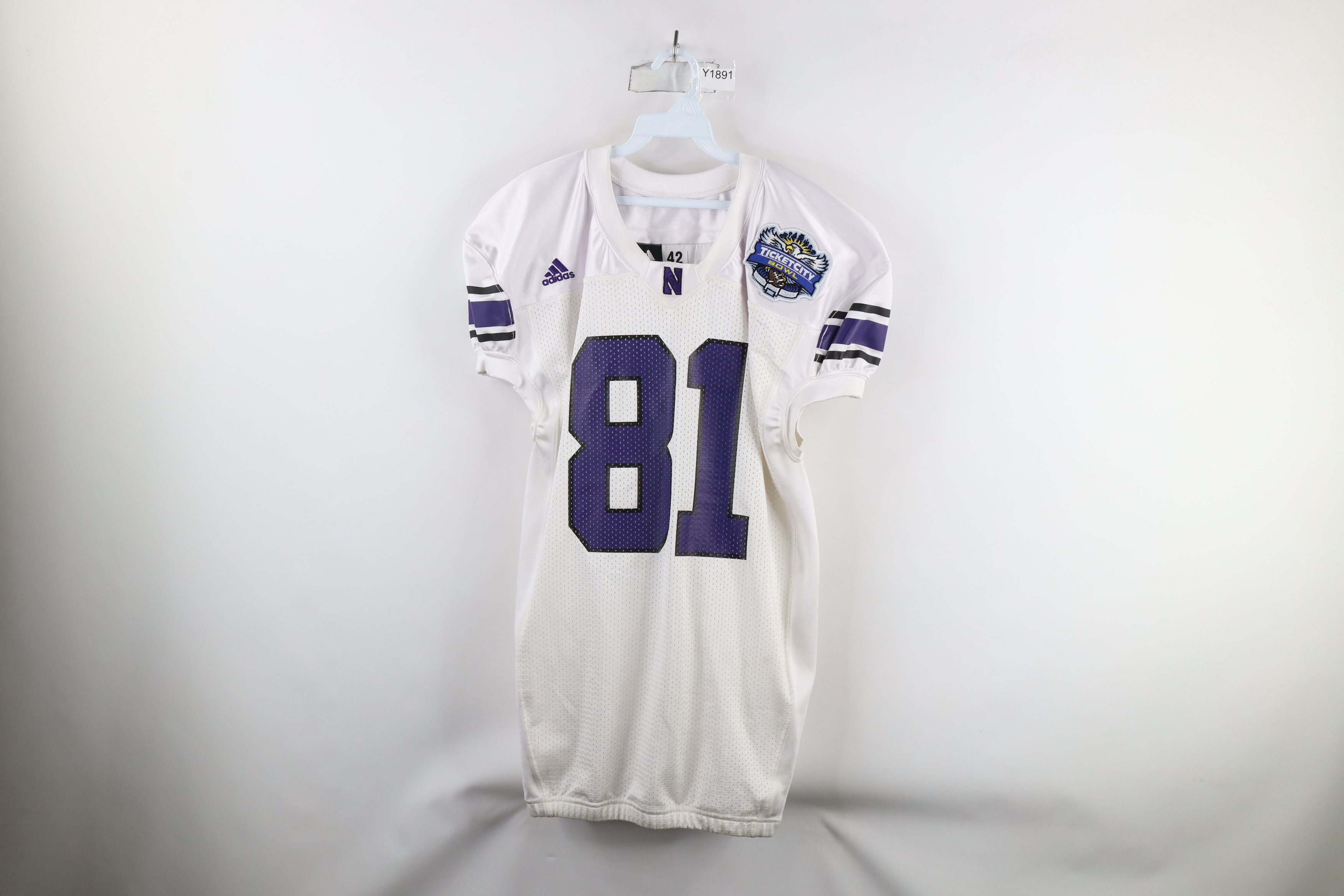 Adidas × Vintage Adidas Gamer Jimmy Hall Northwestern University Jersey Size US L / EU 52-54 / 3 - 1 Thumbnail