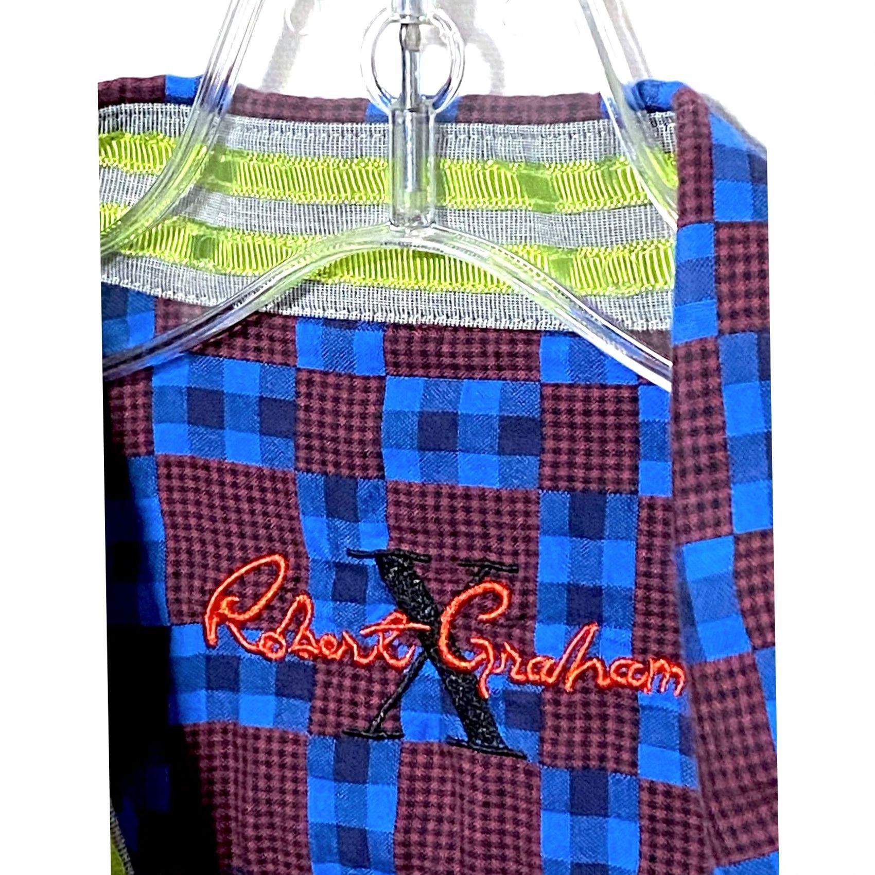 Robert Graham VINTAGE Robert Graham Button Shirt Mens L Flip Cuff Preppy Vacation Retro Artsy Eclectic Size US L / EU 52-54 / 3 - 5 Thumbnail