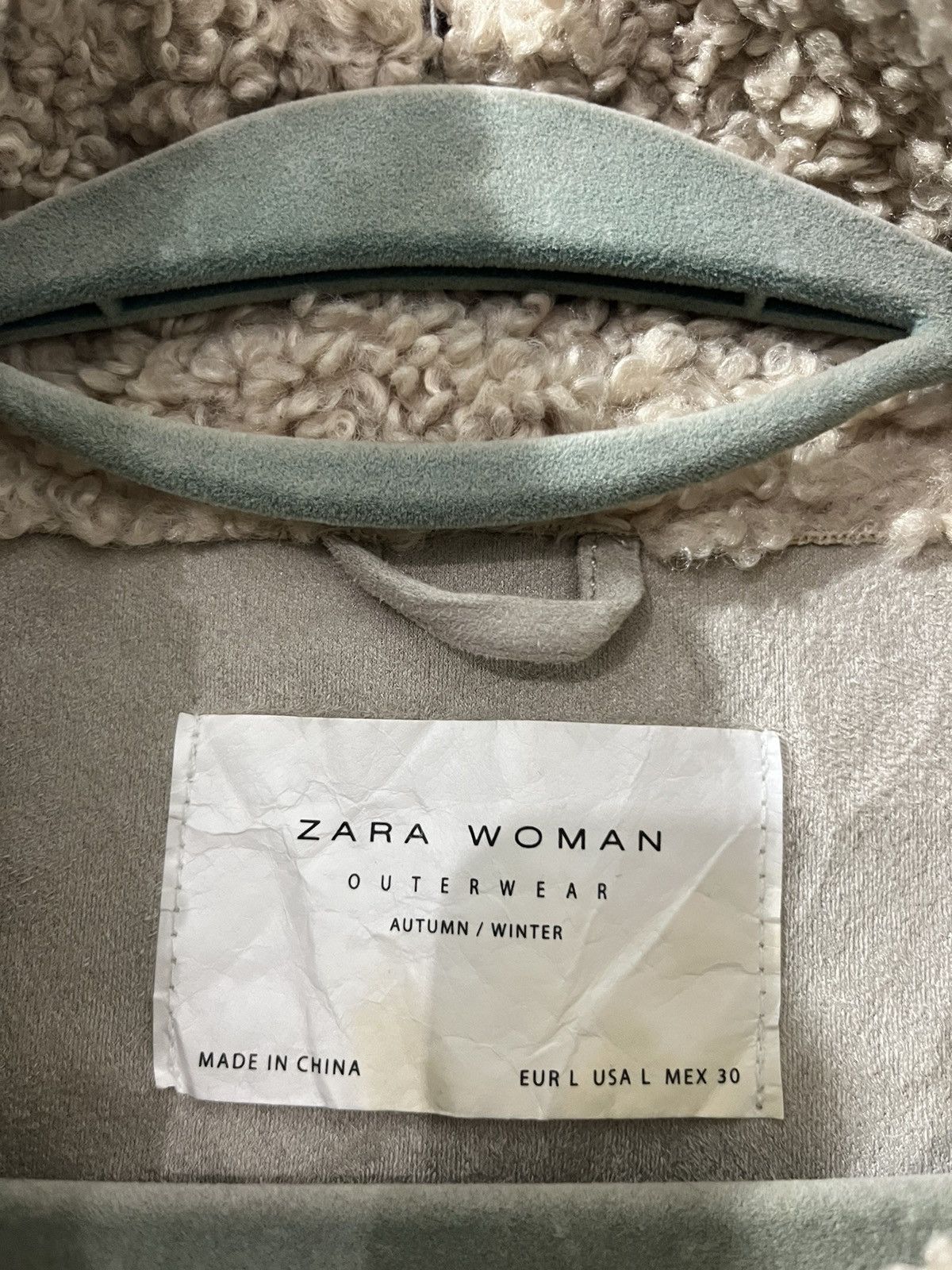 Zara 🔥Zara🔥 Woman Deep Pile Beige Heavy Jackets Size L / US 10 / IT 46 - 9 Thumbnail