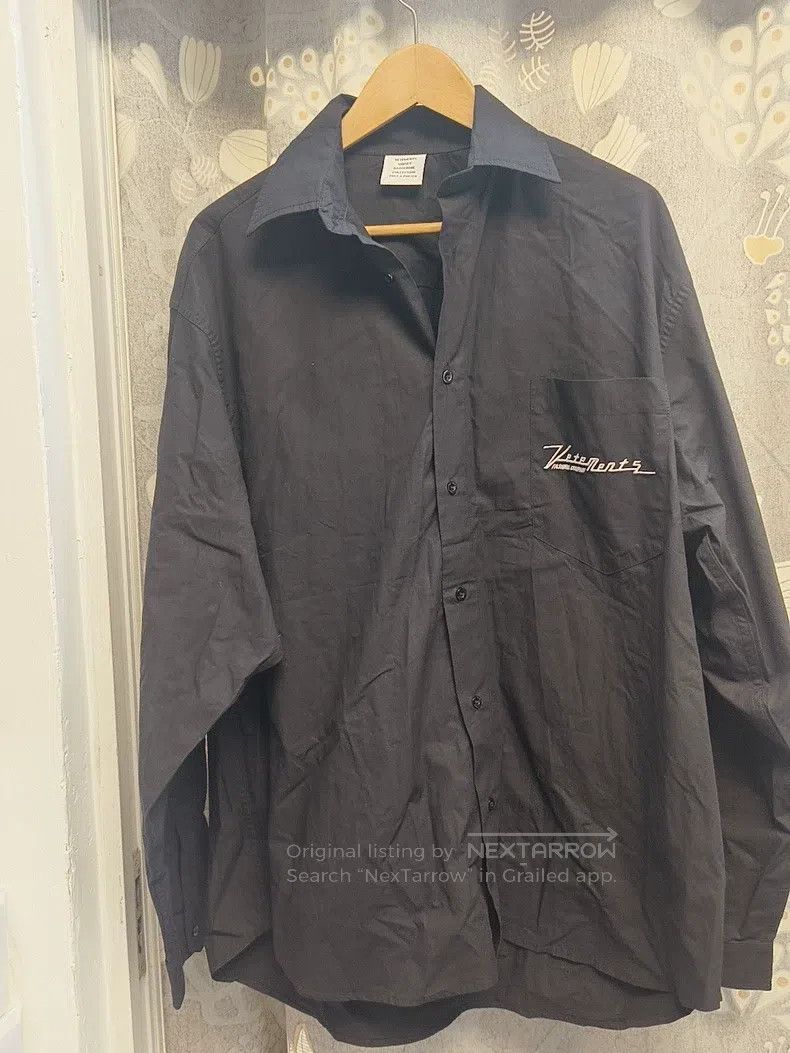 Vetements VETEMENTS Black Long Sleeve Shirt Size US M / EU 48-50 / 2 - 1 Thumbnail